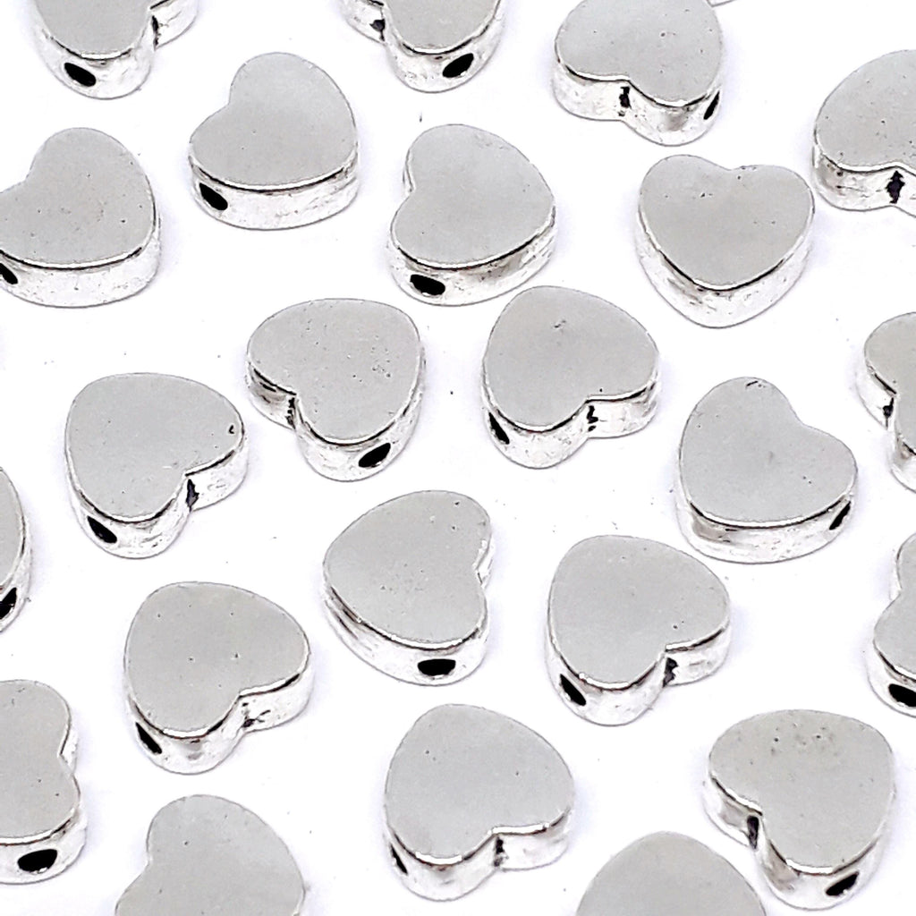 Heart Antique Silver 7x6mm - 25pcs