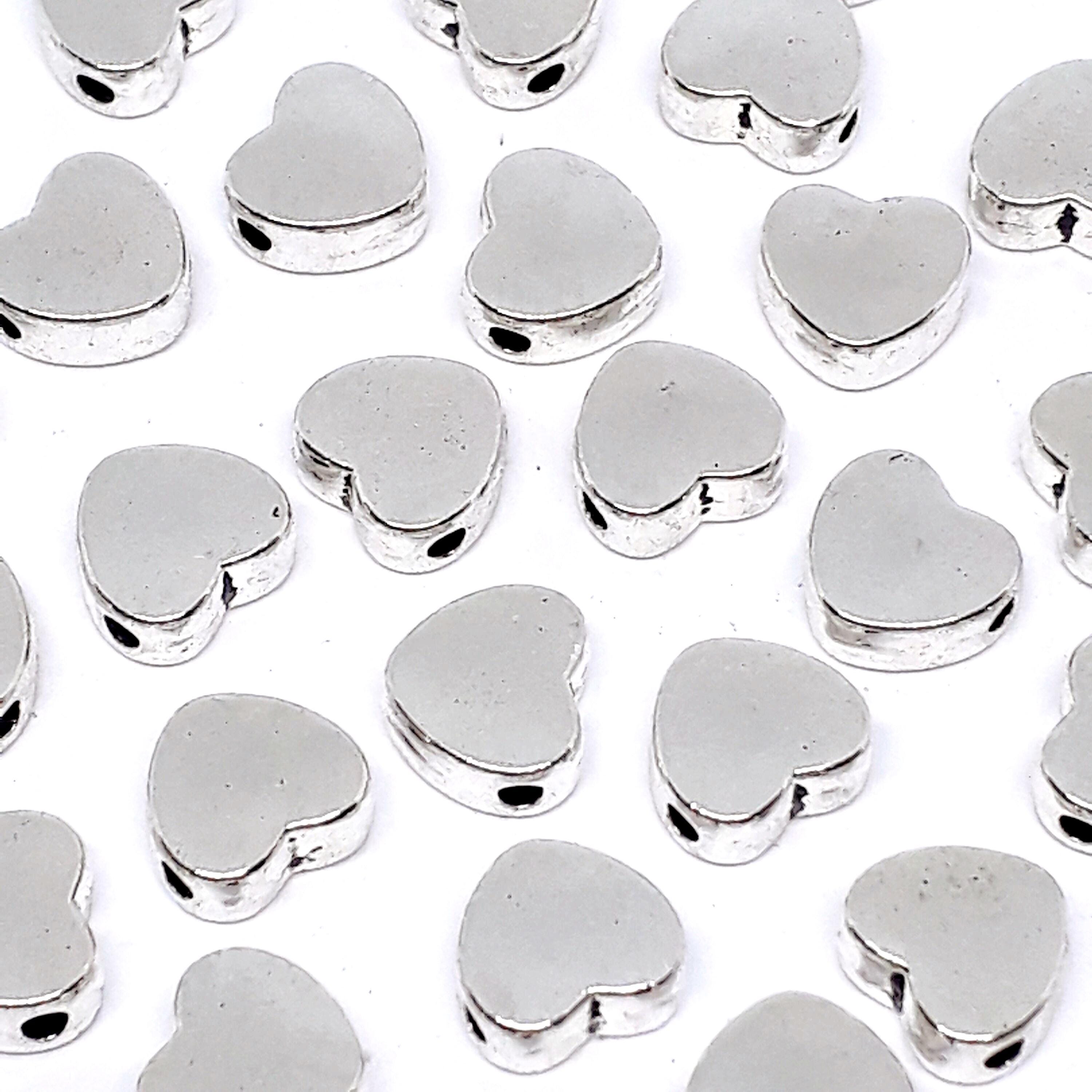 Heart Antique Silver 7x6mm - 25pcs