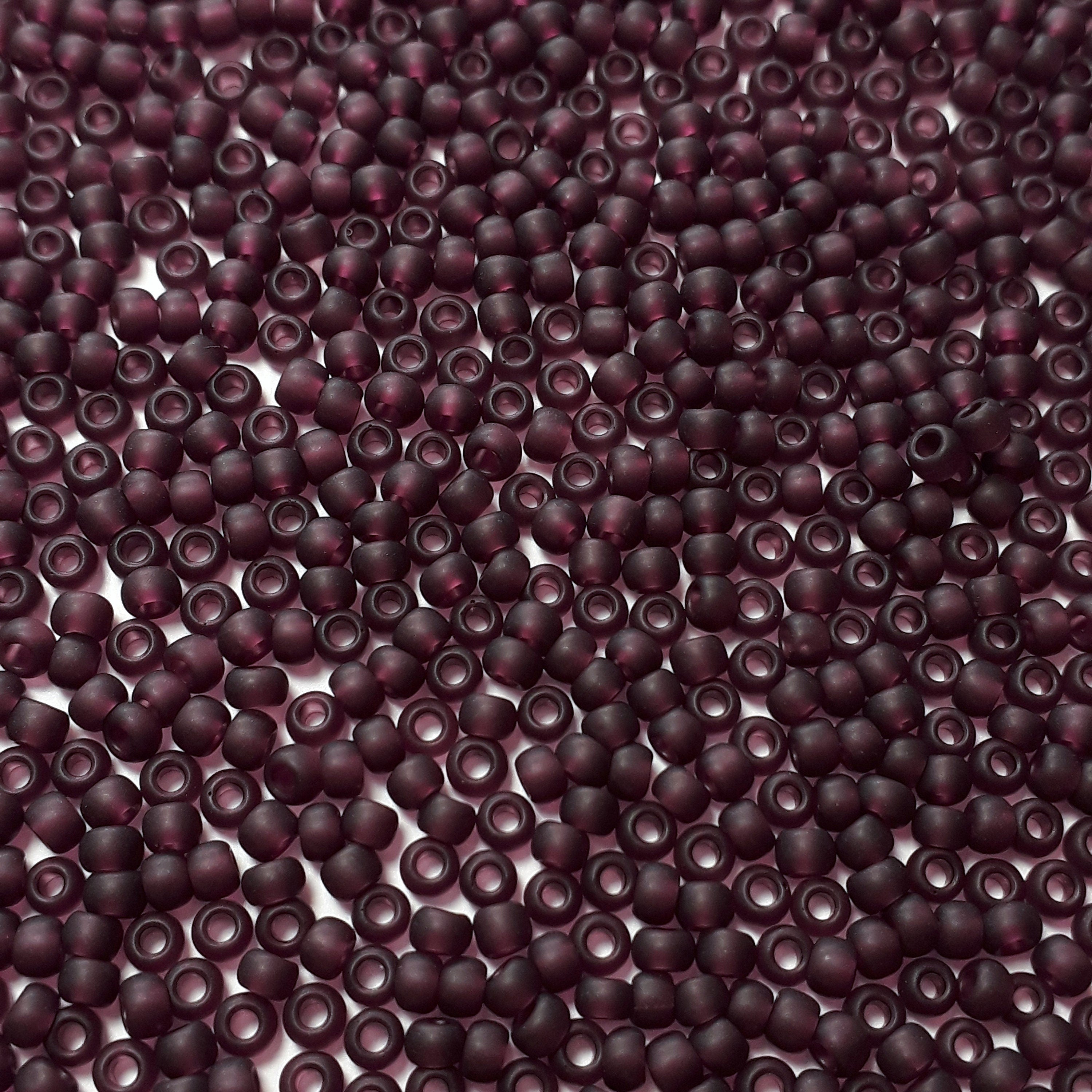 Transparent-Frosted Amethyst TOHO Seed Glass 11/0 - 10g