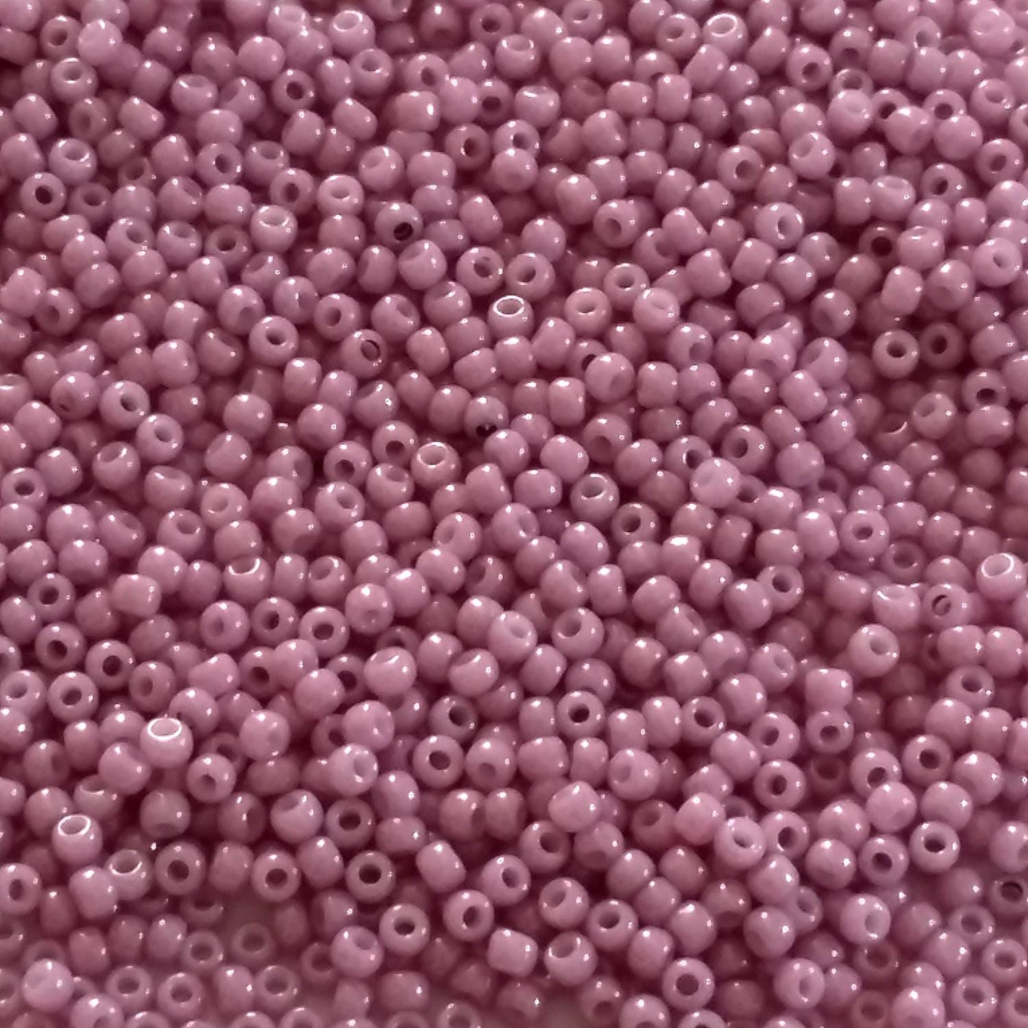 Opaque-Lustered Pale Mauve TOHO Seed Glass 11/0 - 10g