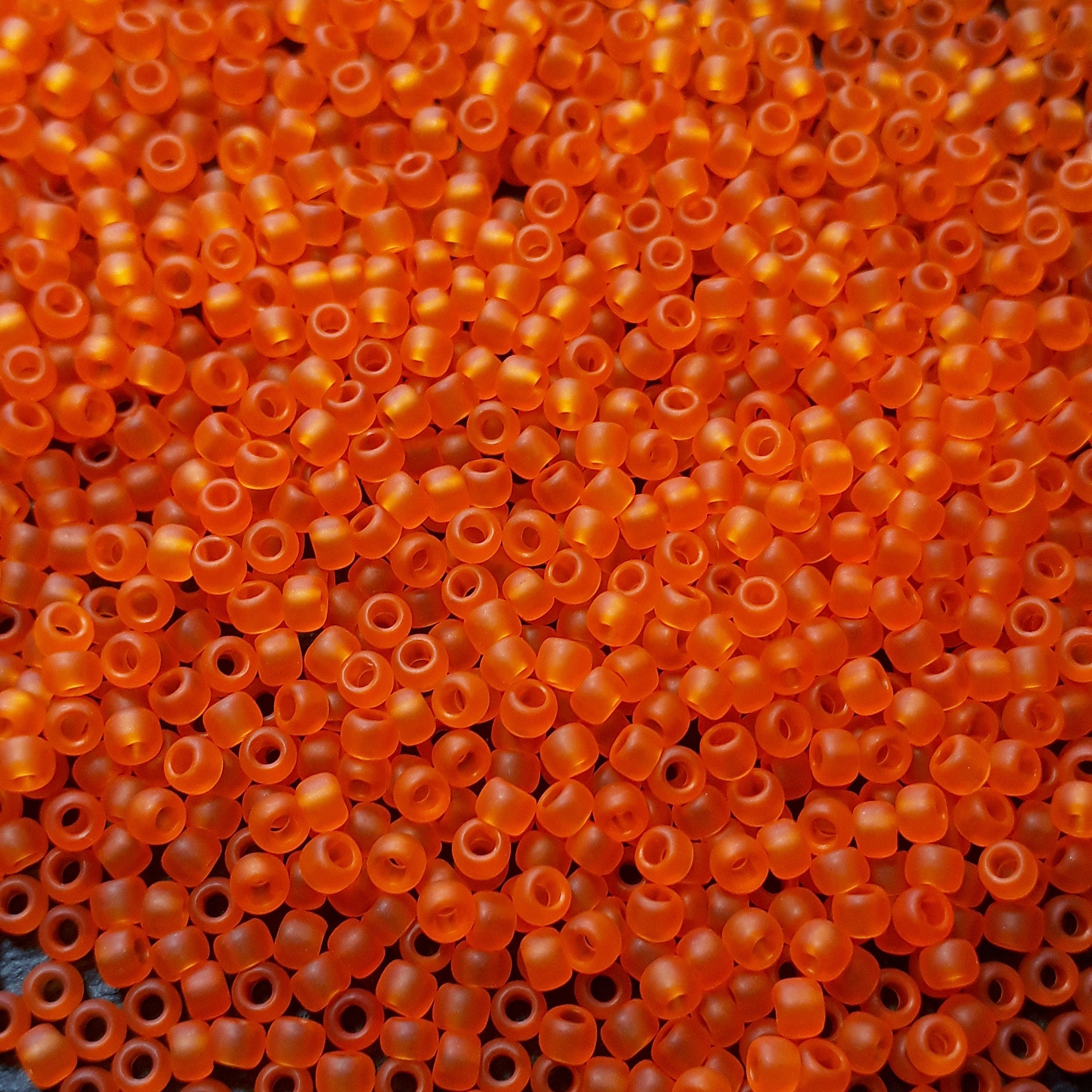 Transparent-Frosted Hyacinth TOHO Seed Glass 11/0 - 10g