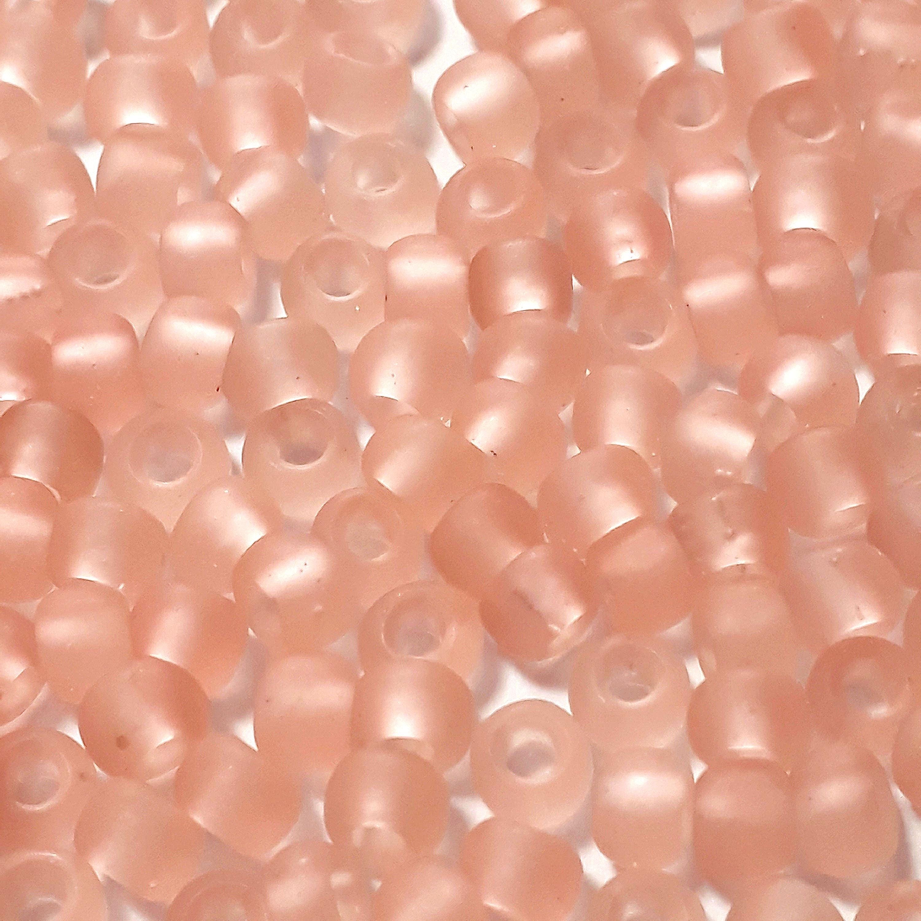 Transparent Frosted Rosaline TOHO Seed Glass 6/0 - 10g