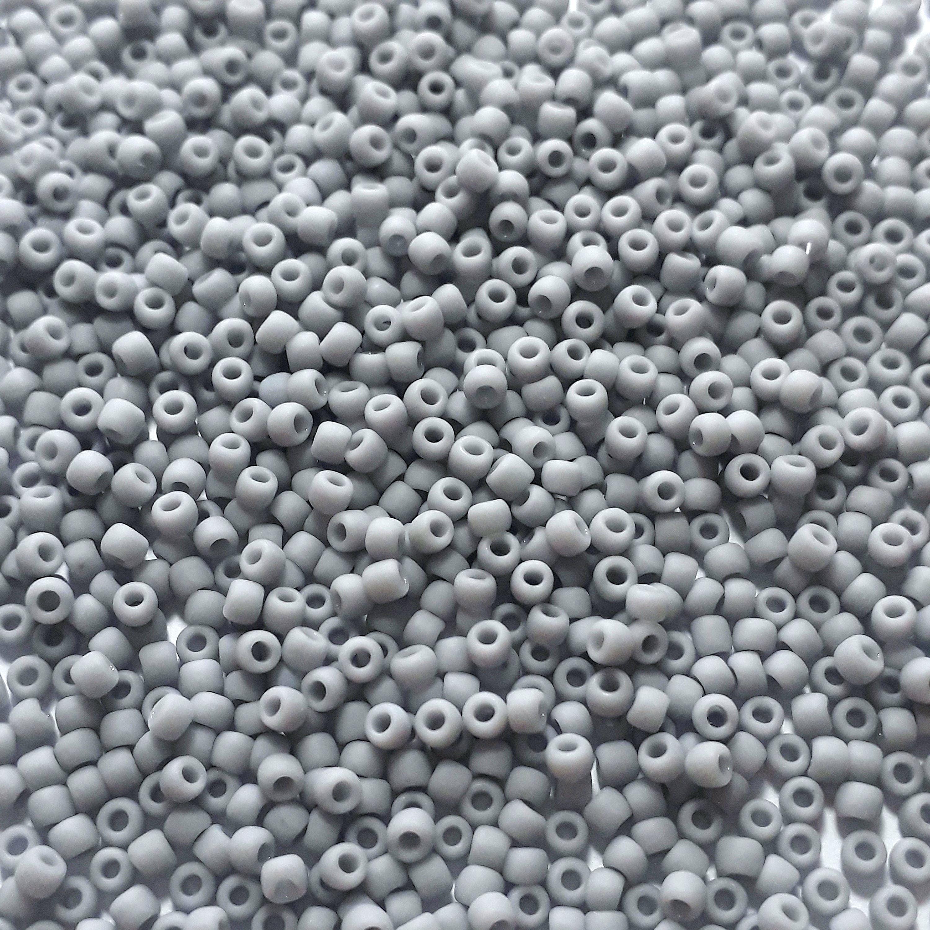 Opaque-Frosted Grey TOHO Seed Glass 11/0 - 10g
