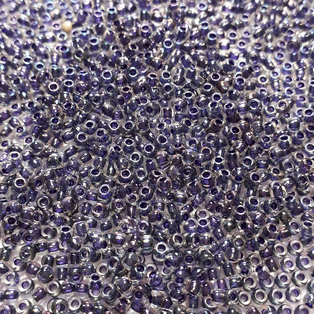 Rainbow Crystal / Tanzanite-Lined TOHO Seed Glass 11/0 - 10g