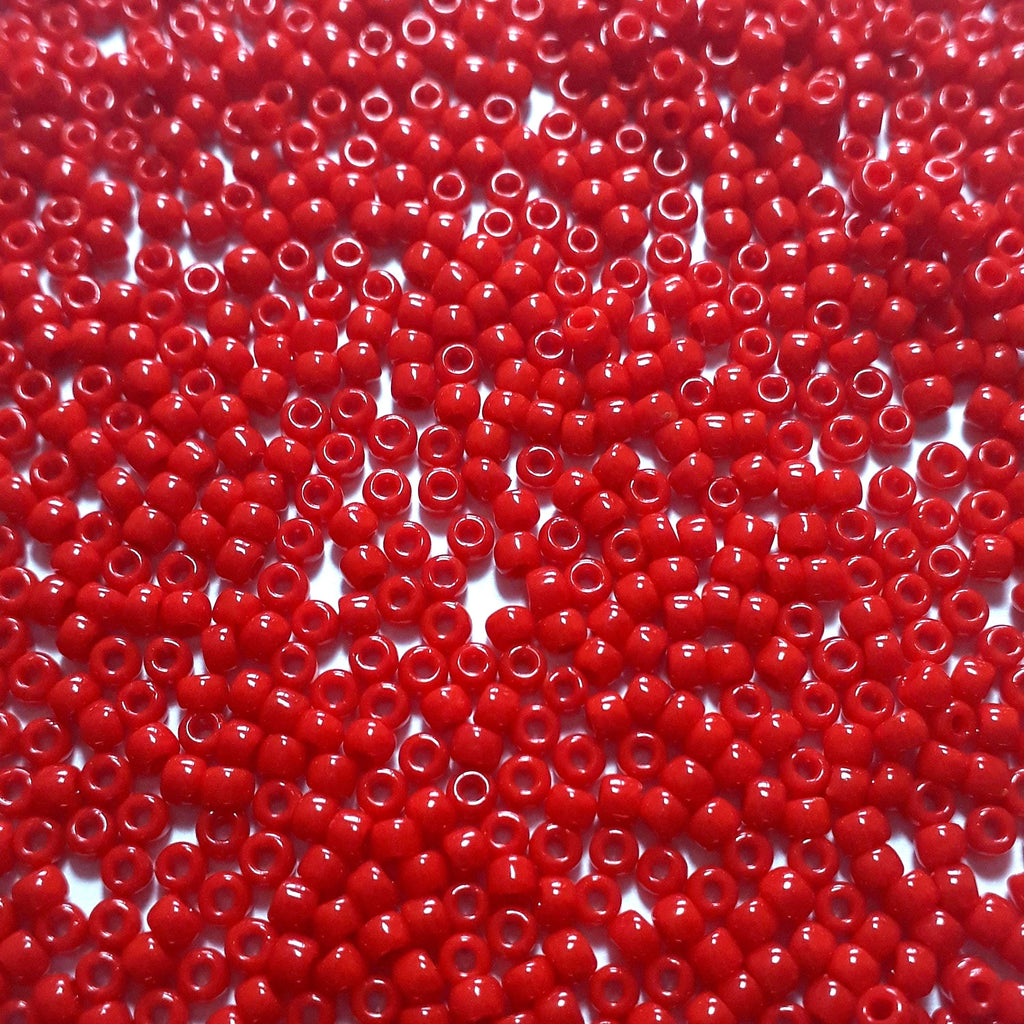 Opaque Cherry Red TOHO Seed Glass 11/0 - 10g