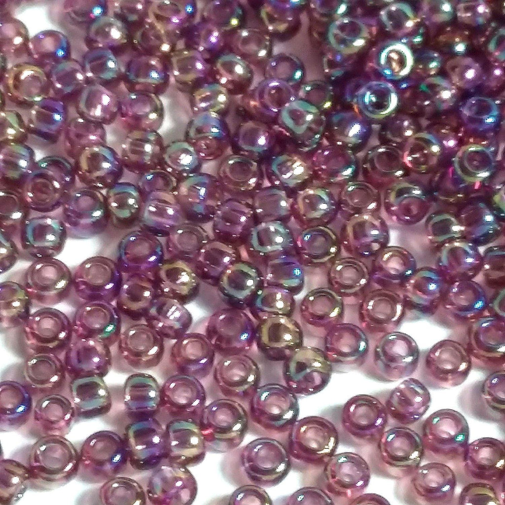 Transparent-Rainbow Med Amethyst TOHO Seed Glass 11/0 - 10g
