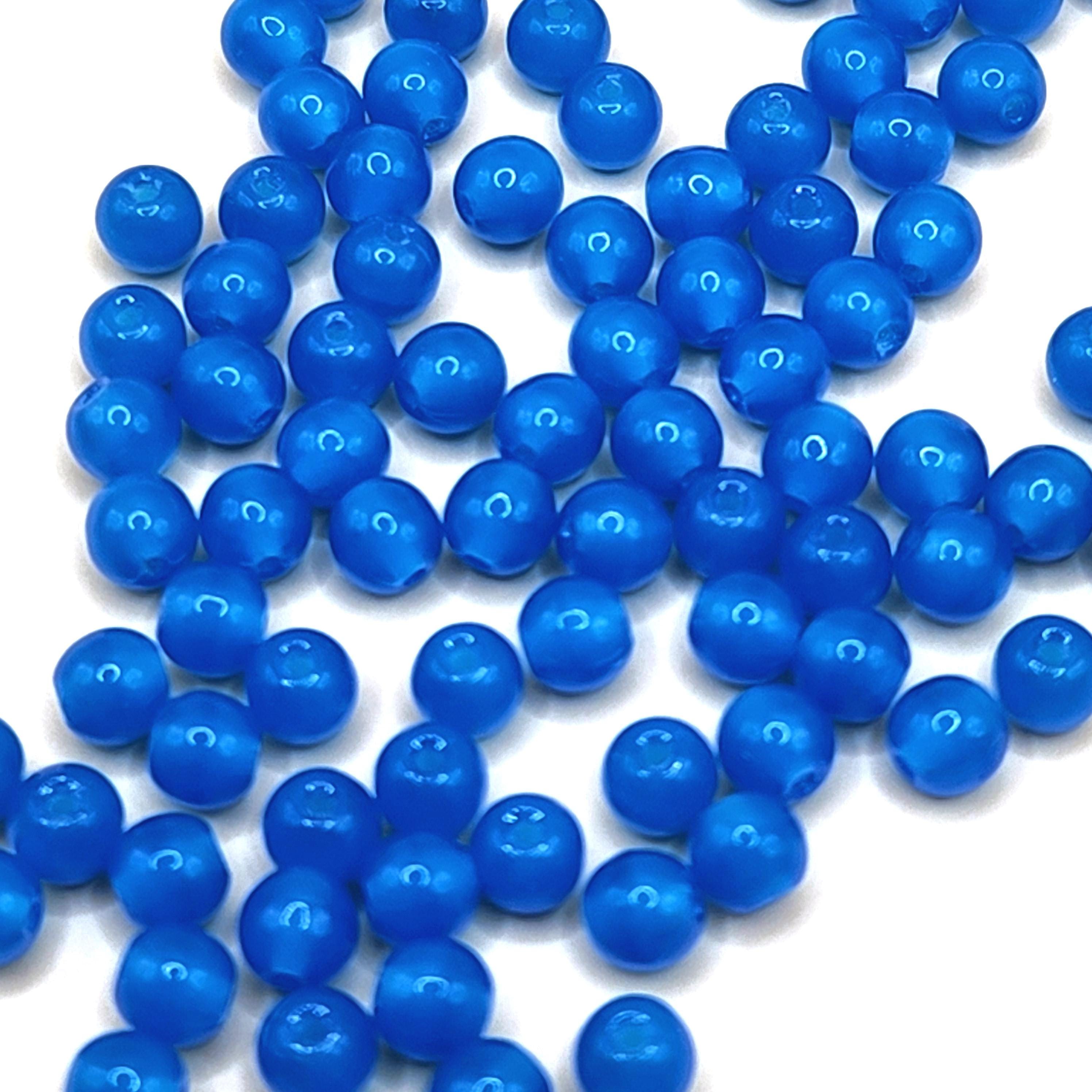 Dark Aquamarine Blue Czech Glass 4mm - 60pcs