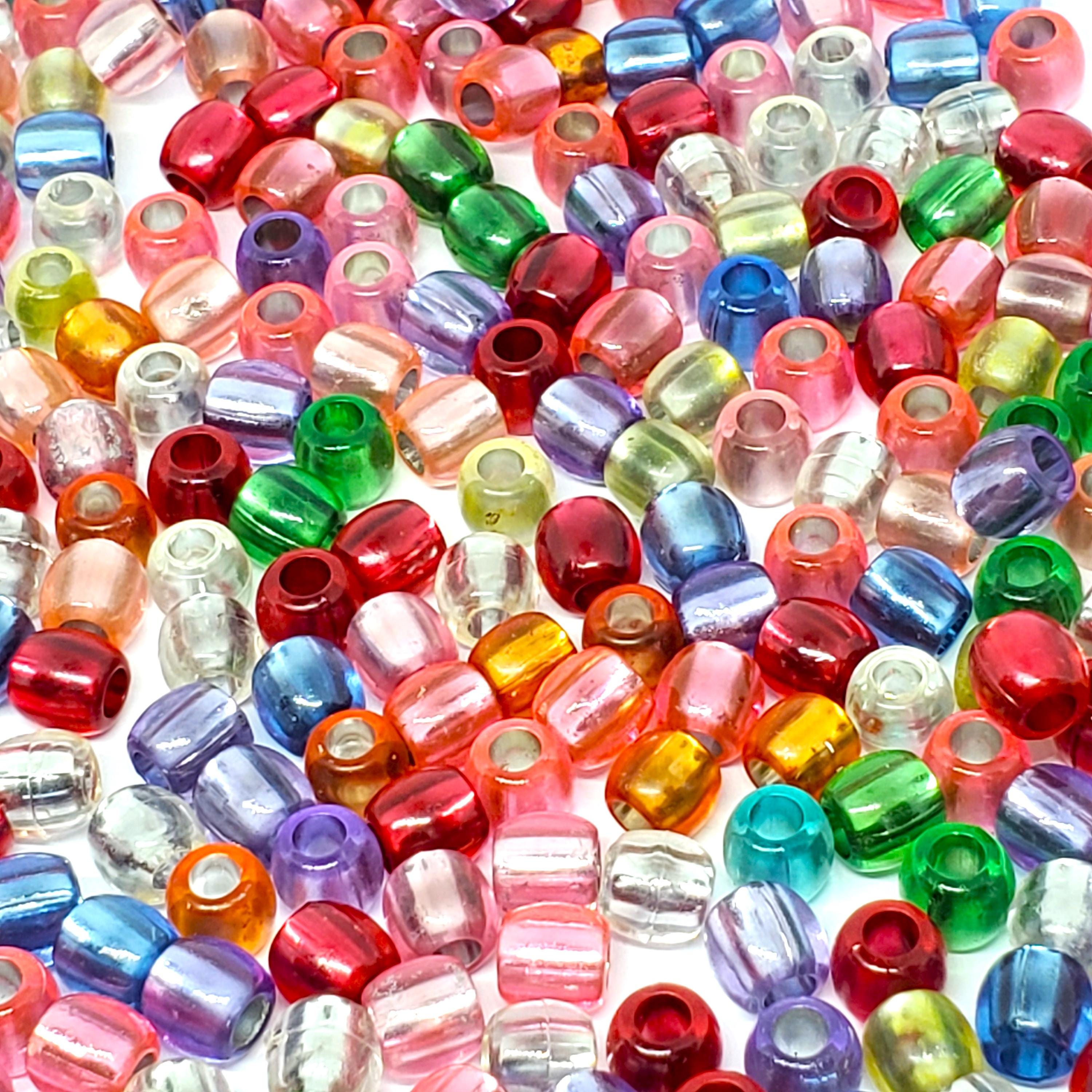 Silver-Lined Acrylic Pony 7x7mm - 50pcs