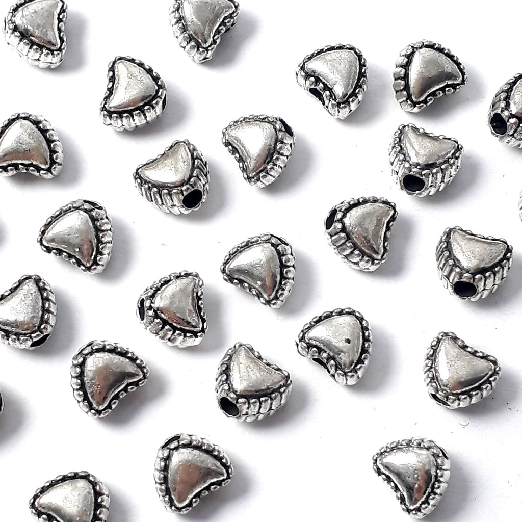Heart Antique Silver 6x5mm - 20pcs