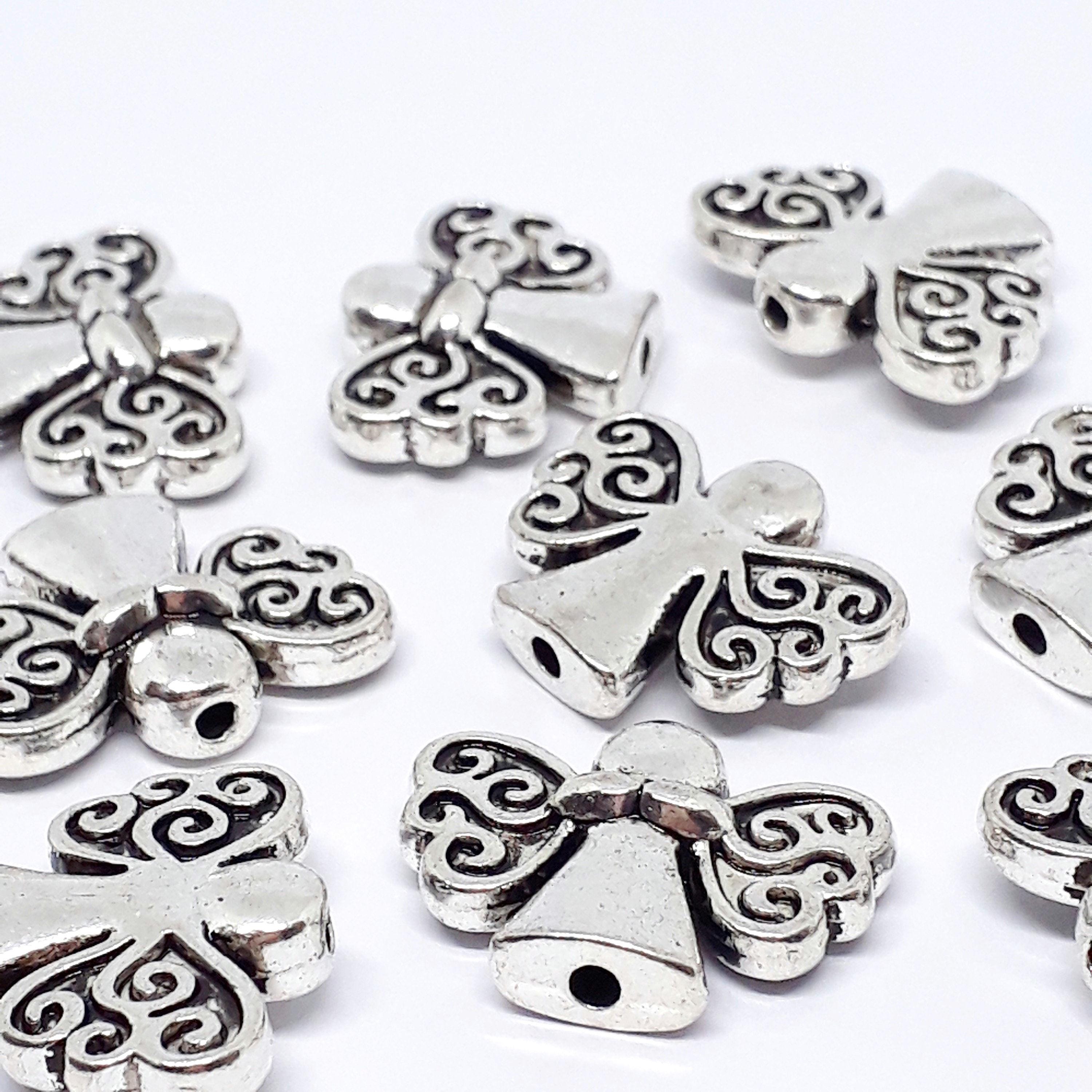 Angel Antique Silver 20x15mm - 20pcs