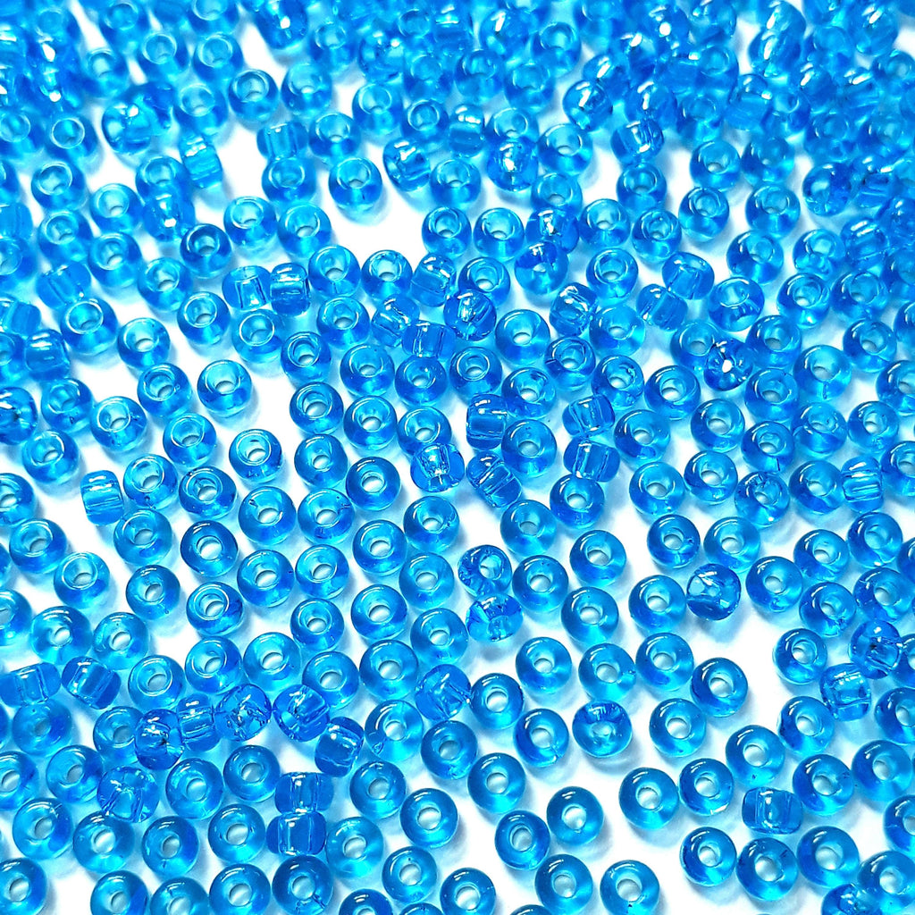 Transparent Dark Aquamarine Blue TOHO Seed Glass 11/0 - 10g