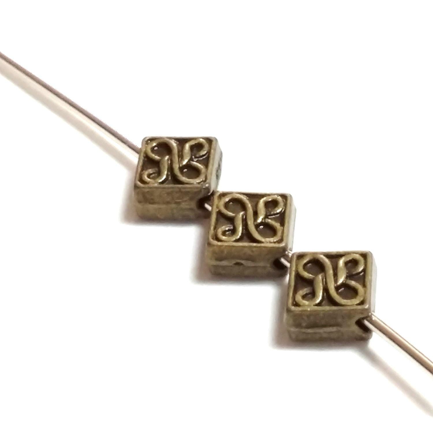 Diamond Shape Antique Bronze 5mm - 20pcs