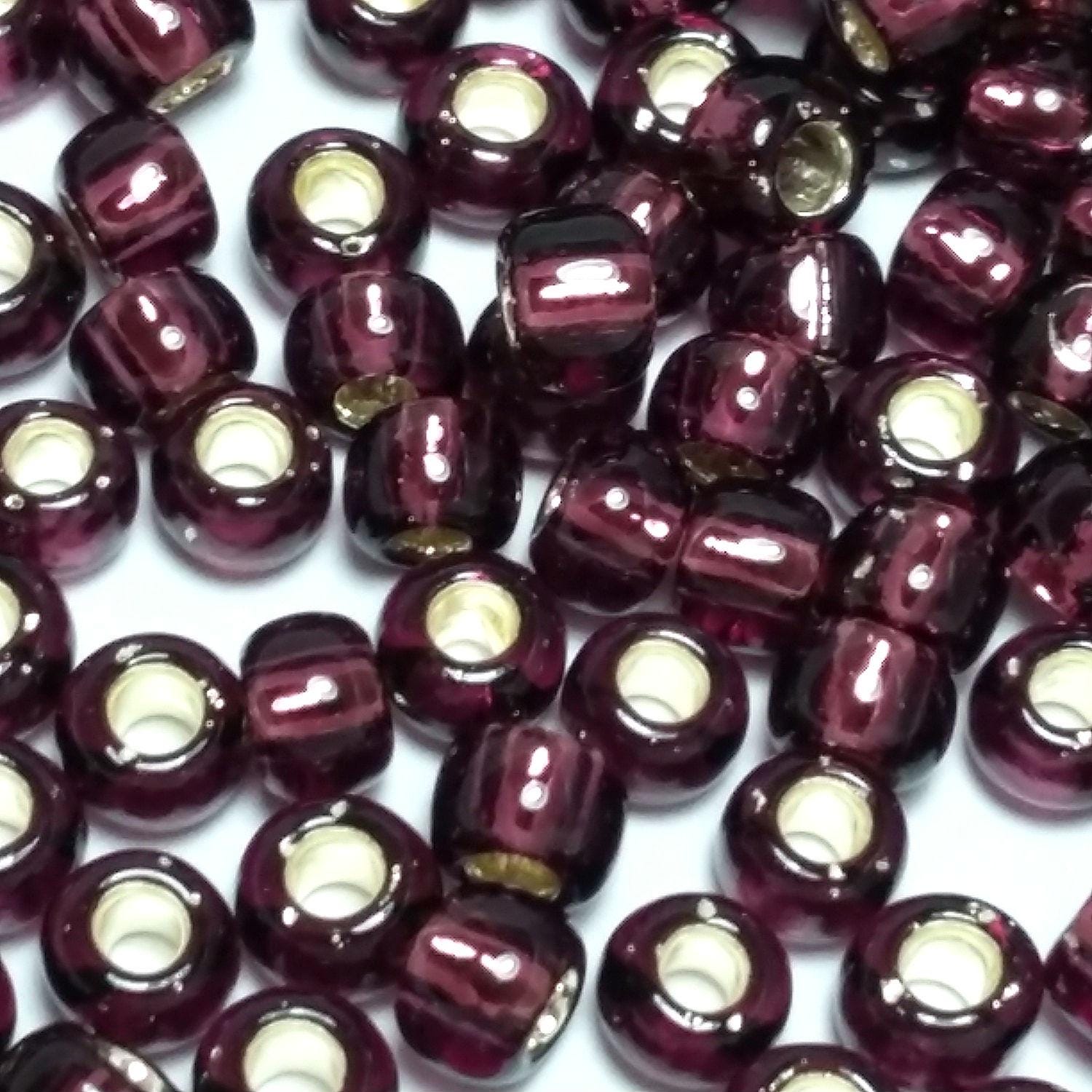 Silver-Lined Amethyst TOHO Seed Glass 6/0 - 10g