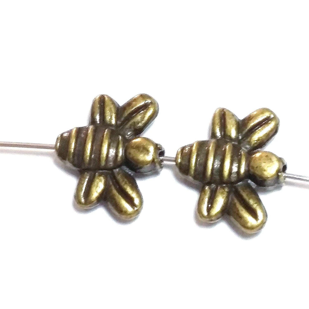 Bee Antique Bronze 14x12mm - 10pcs
