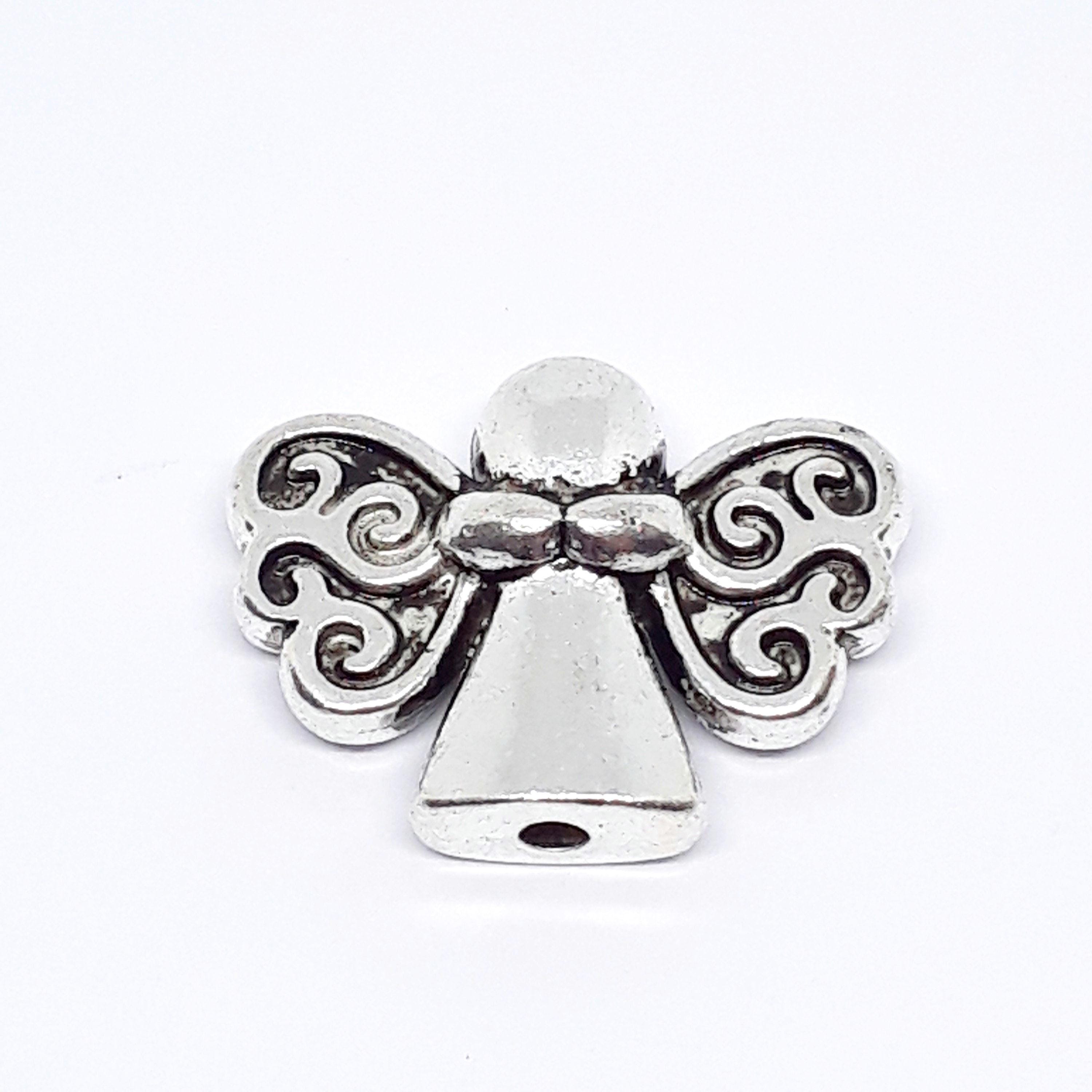 Angel Antique Silver 20x15mm - 20pcs