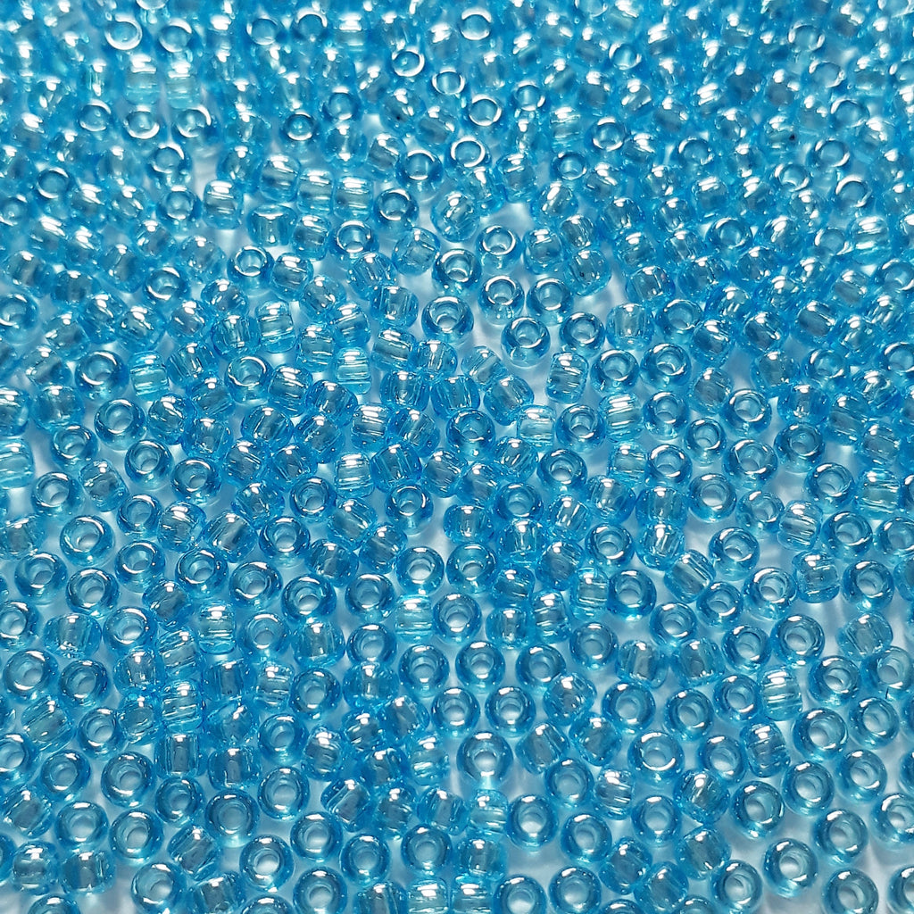 Transparent-Lustered Aquamarine TOHO Seed Glass 11/0 - 10g