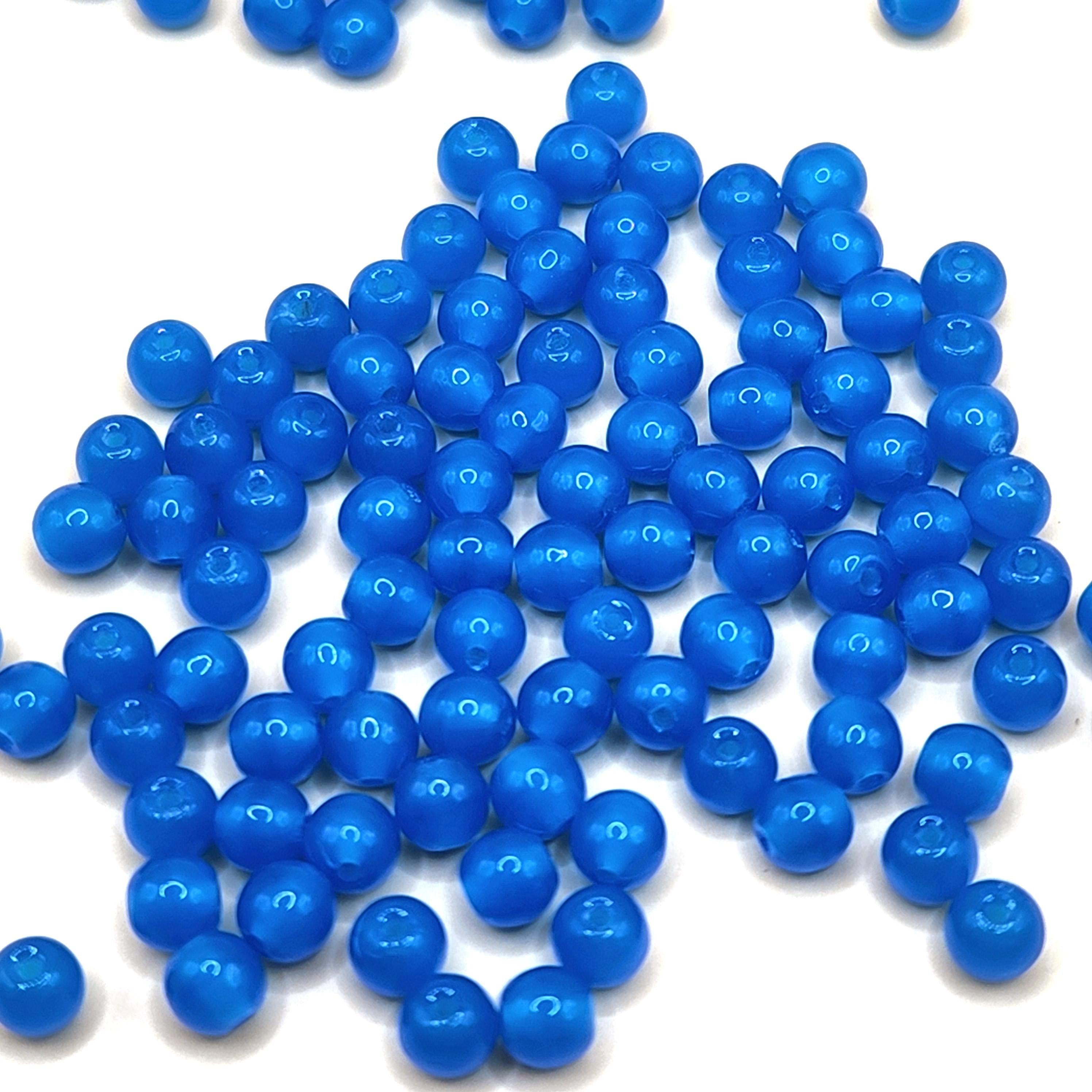 Dark Aquamarine Blue Czech Glass 4mm - 60pcs