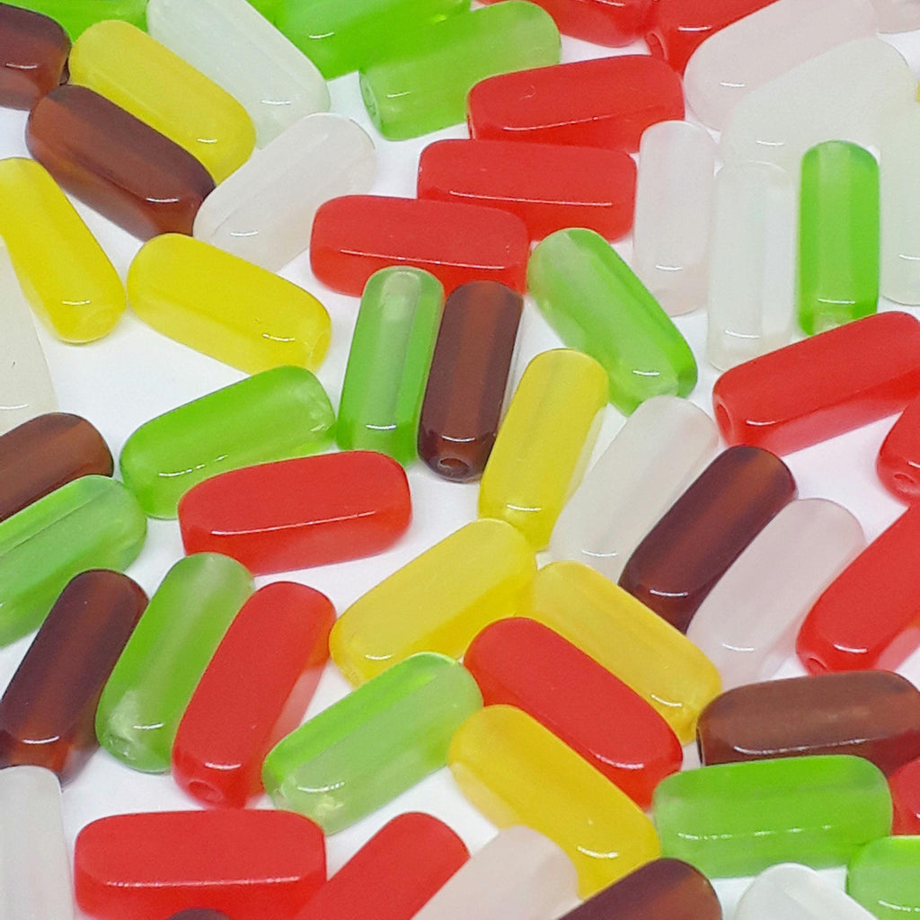 Square Tube Polished Resin 12x5mm - 25pcs