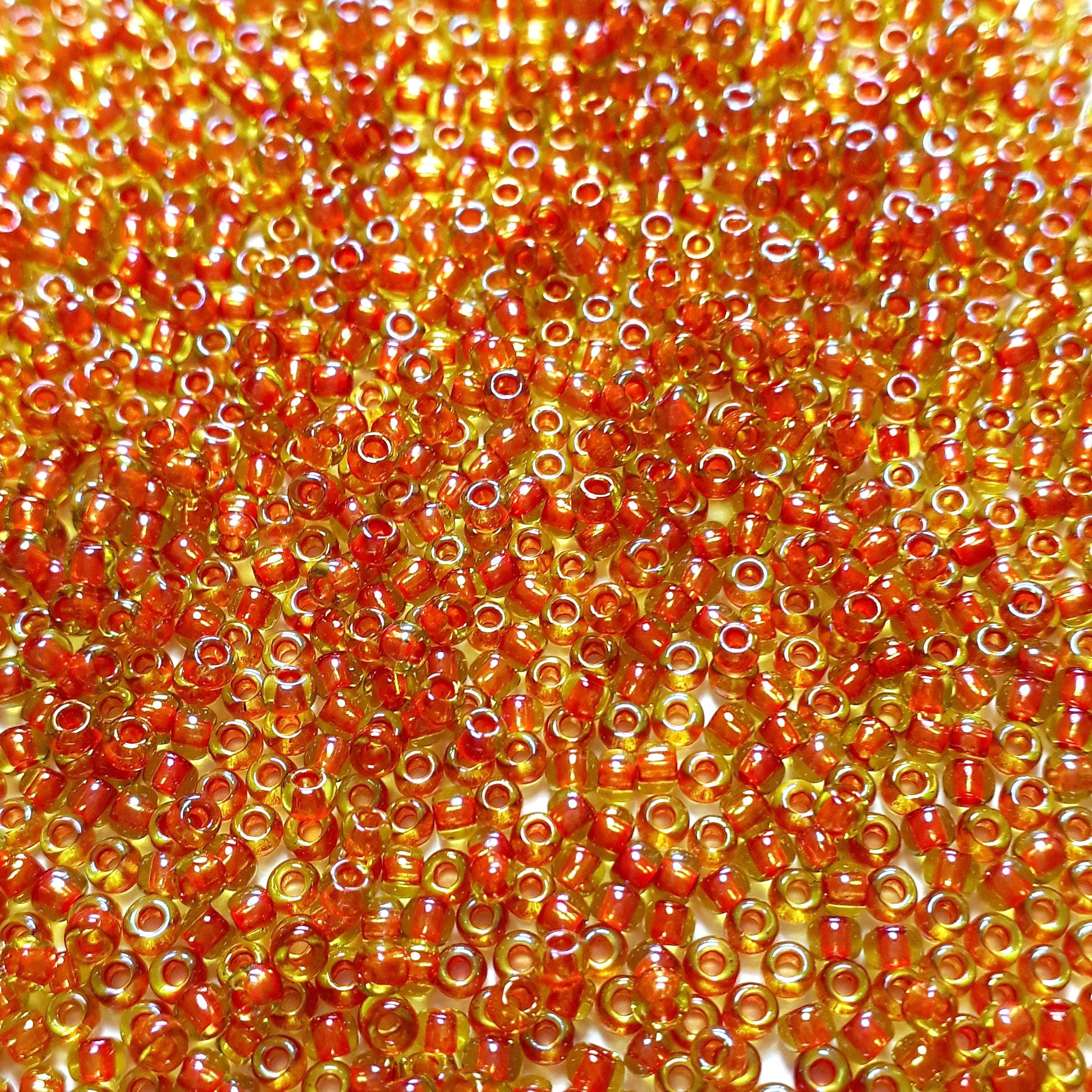 Jonquil / Hyacinth-Lined TOHO Seed Glass 11/0 - 10g