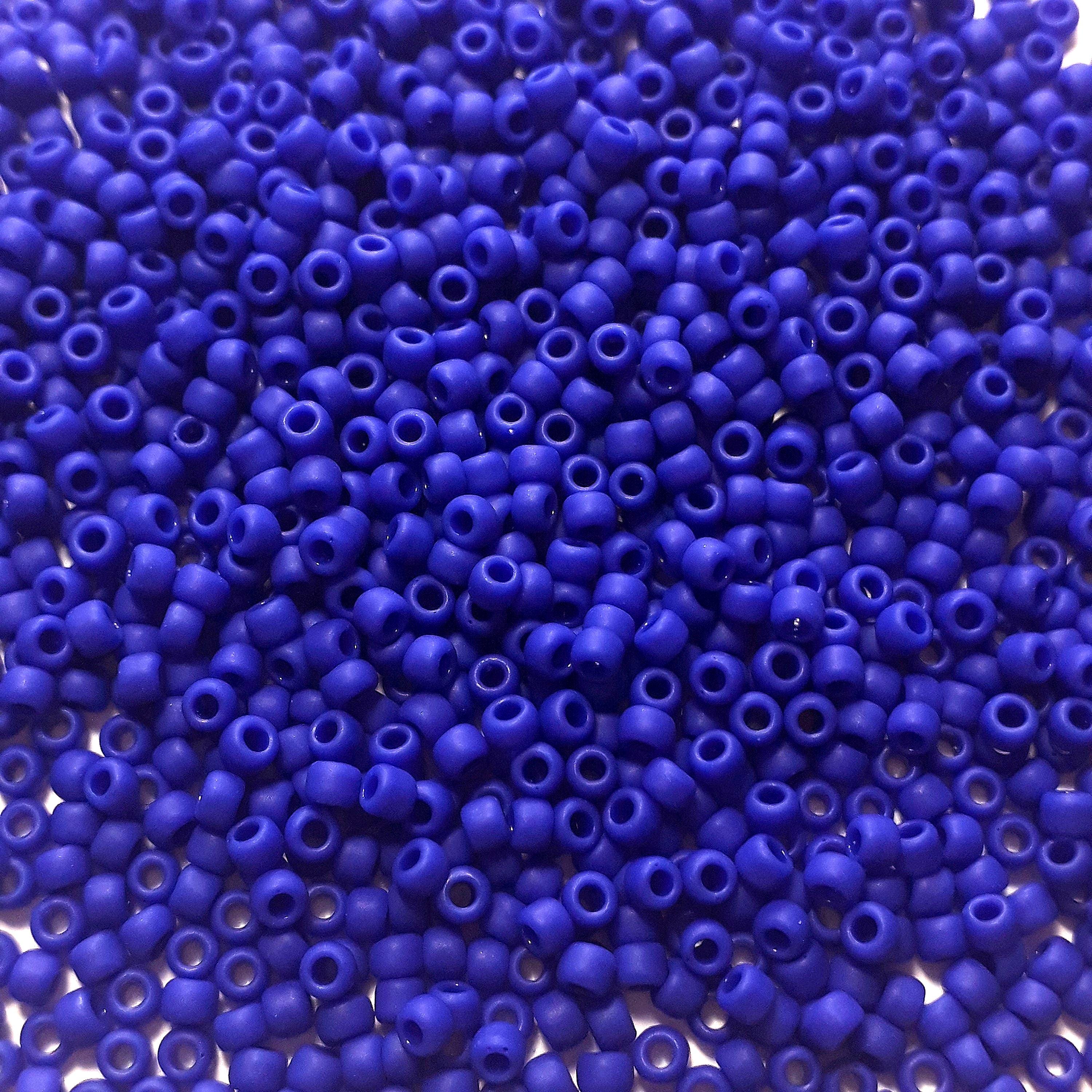 Opaque-Frosted Medium Blue TOHO Seed Glass - 11/0 - 10g