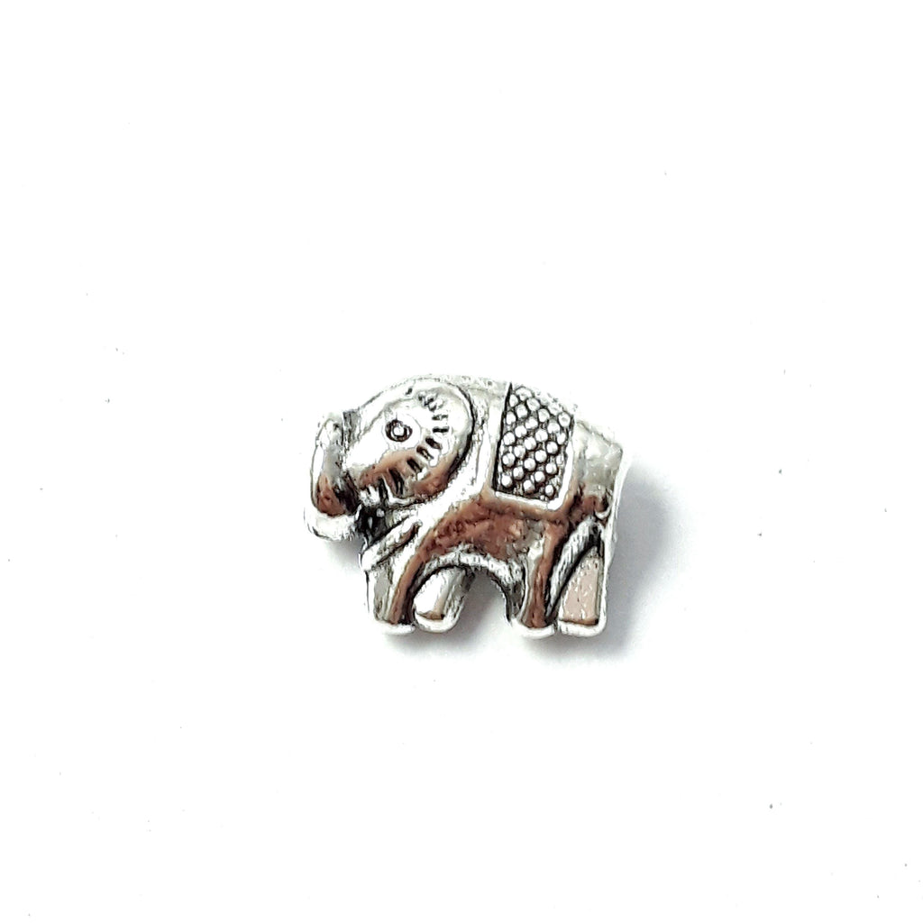 Antique Silver Elephant 11x9mm - 10pcs