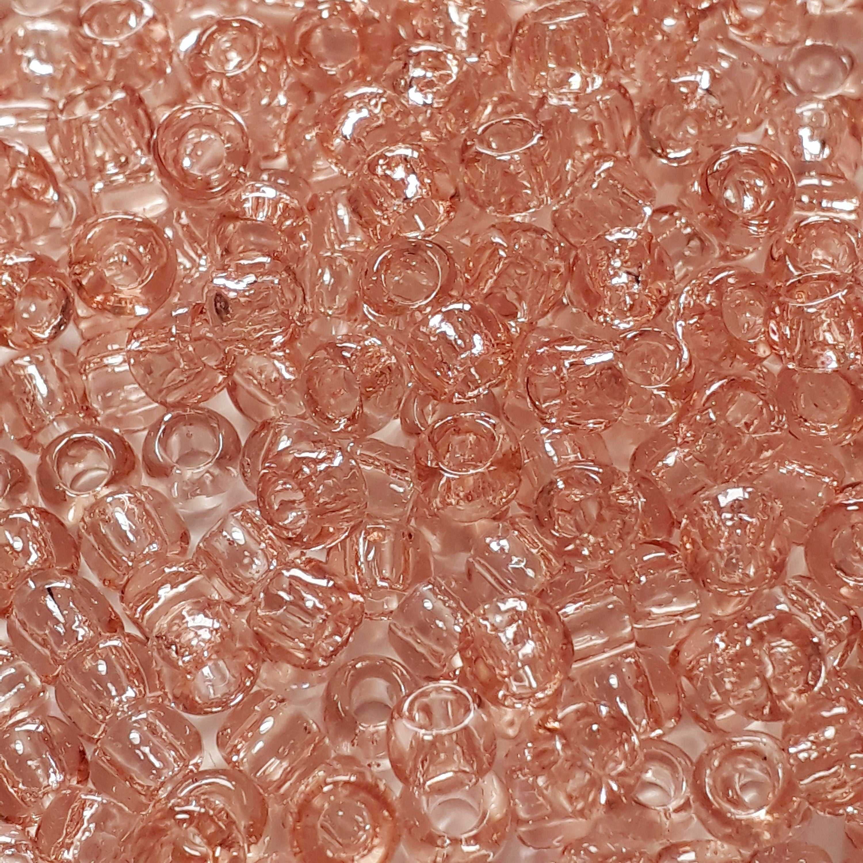 Transparent Rosaline TOHO Seed Glass 6/0 - 10g