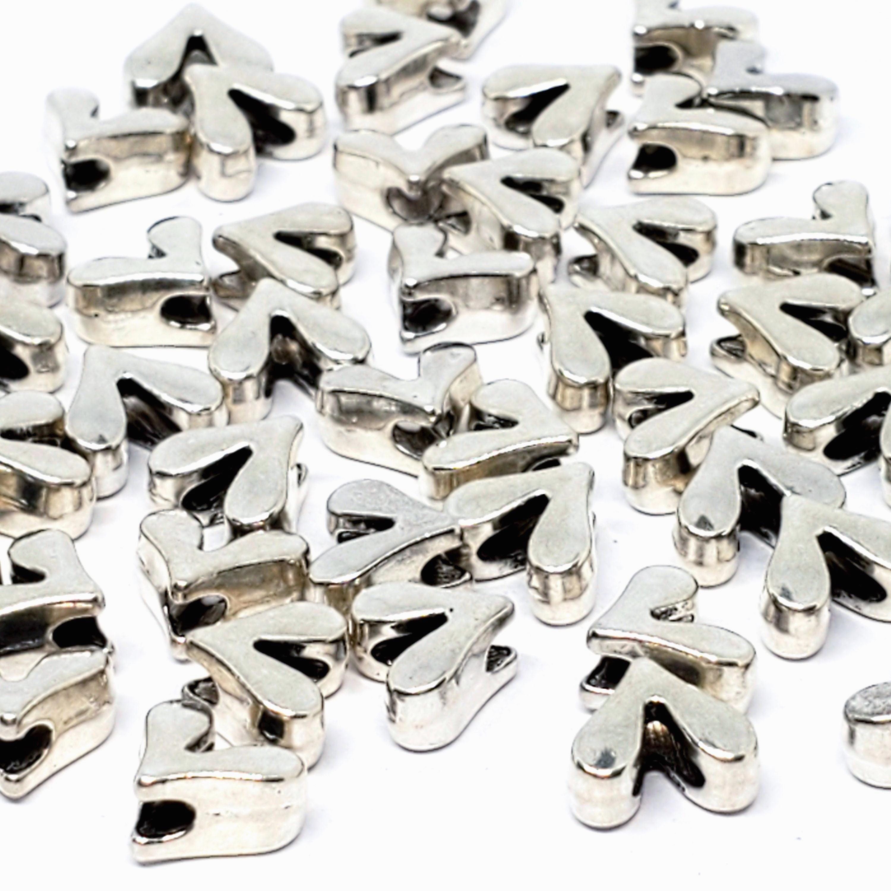 Small Heart Antique Silver 8x7mm - 25pcs