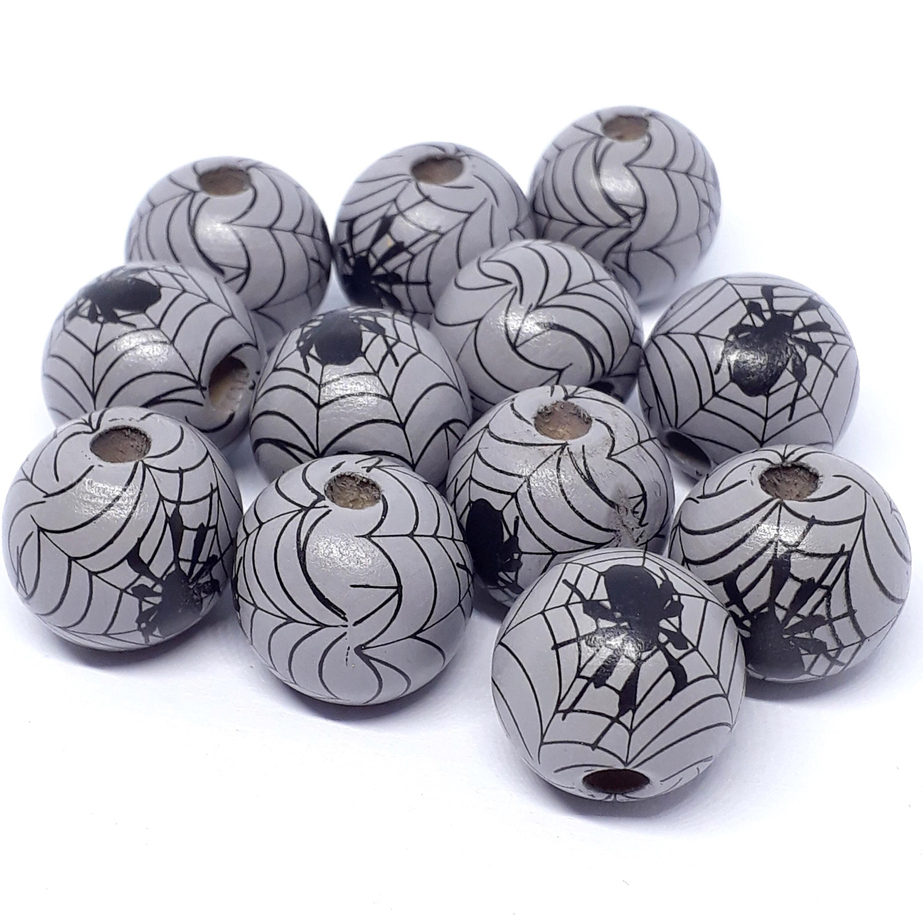 Spider Web Grey Wood 16x15mm - 5pcs