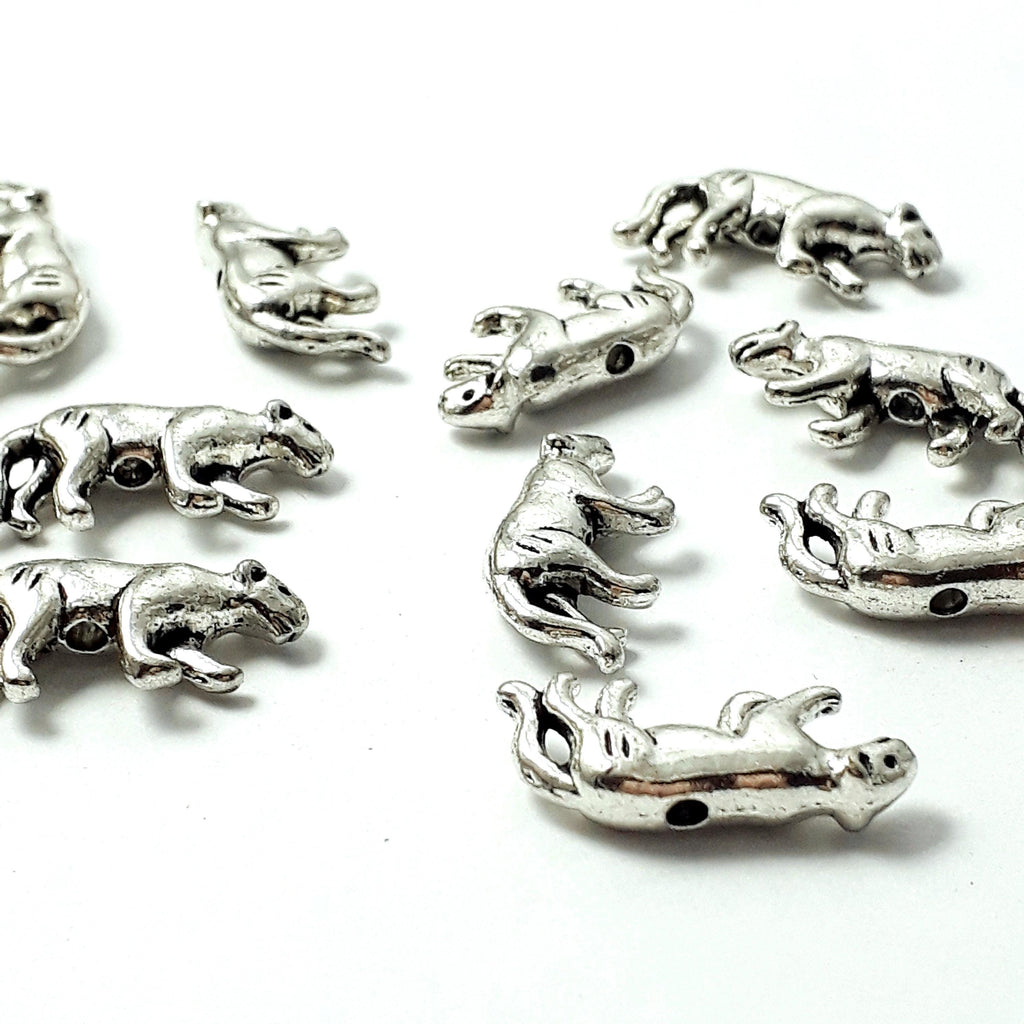 Panther Antique Silver 19x9mm - 10pcs