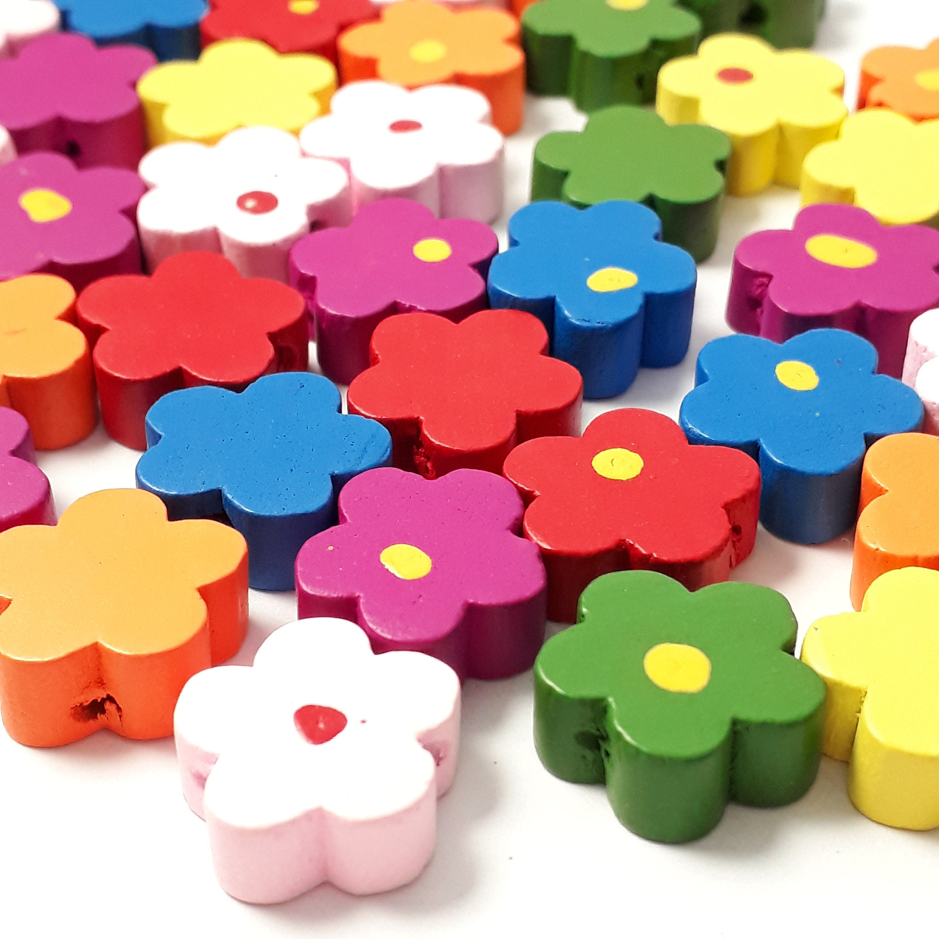 Wooden Flower 15mm - 20pcs