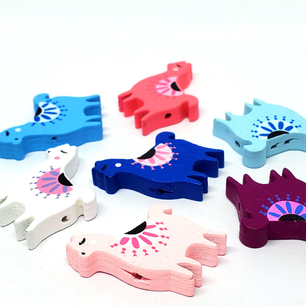 Wooden Llama 28x23mm - 10pcs