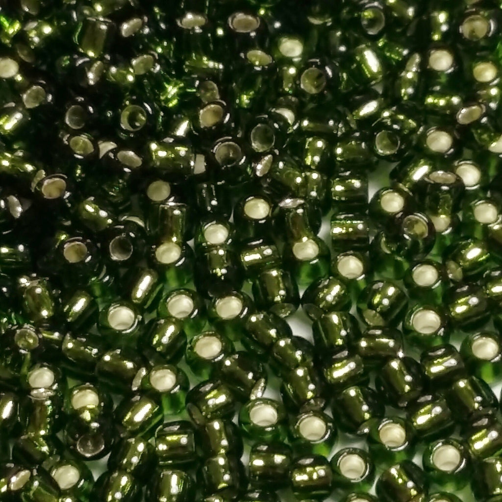 Silver-Lined Olivine TOHO Seed Glass 11/0 - 10g