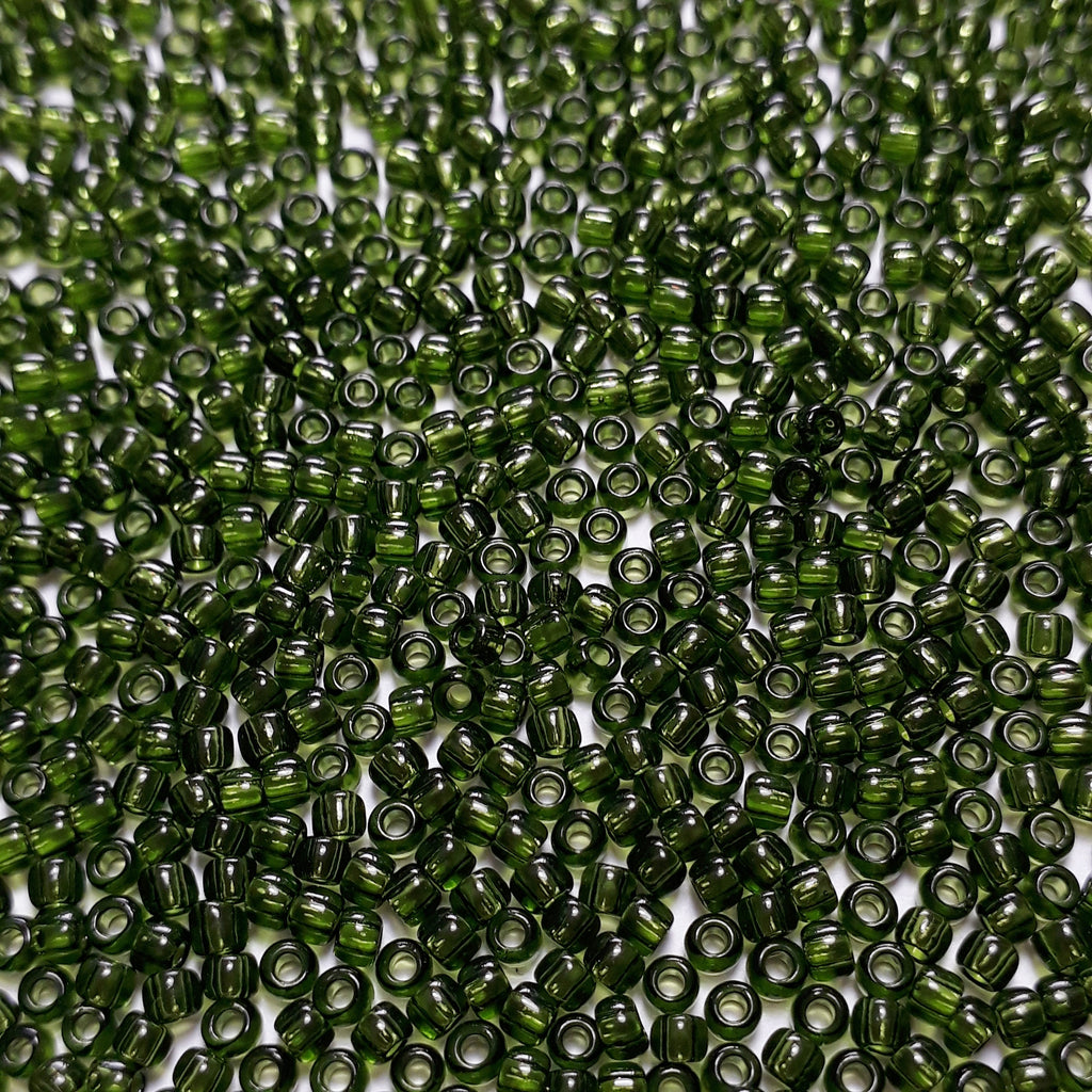 Transparent Olivine TOHO Seed Glass 11/0 - 10g
