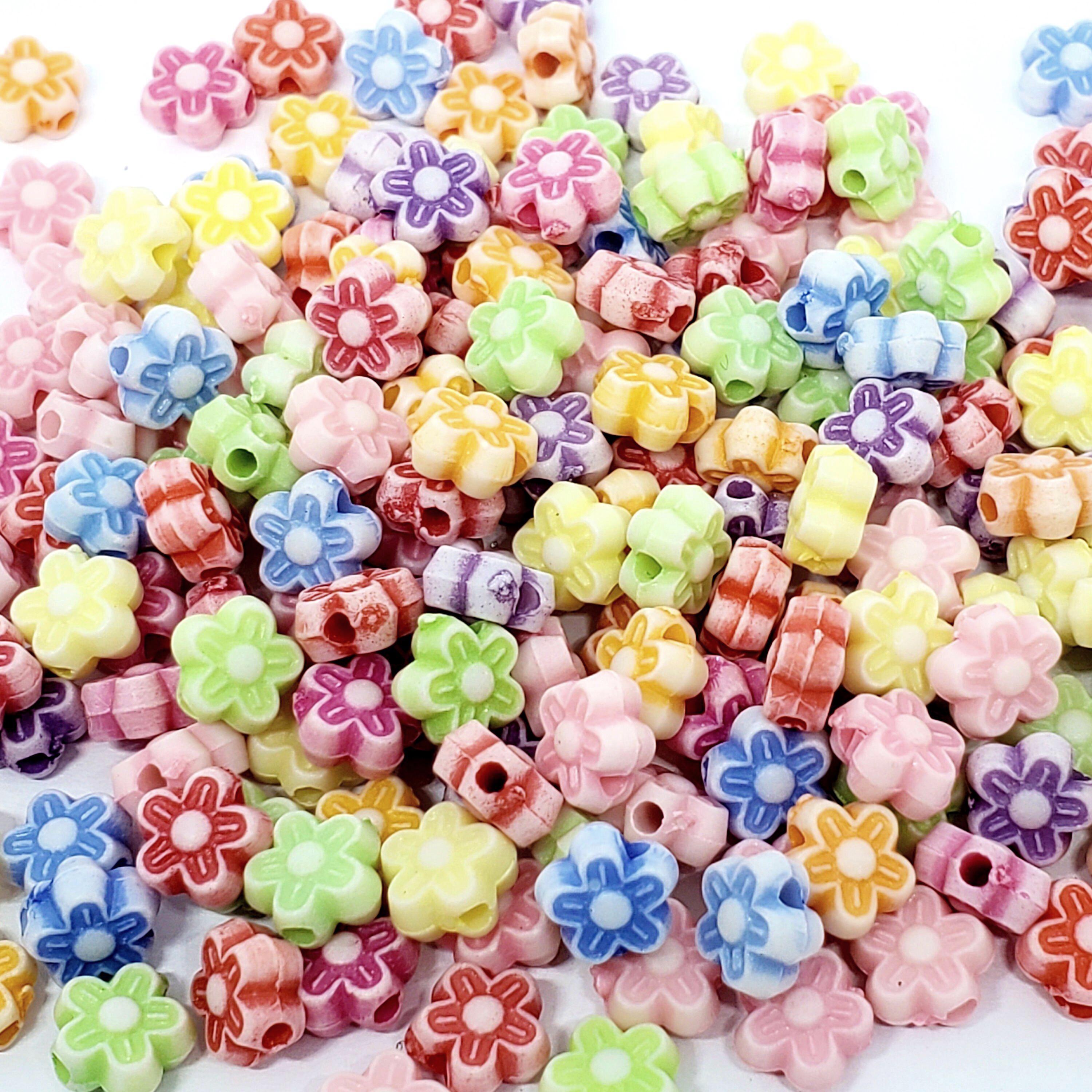 Acrylic Flower Mixed Colour 7mm 60g