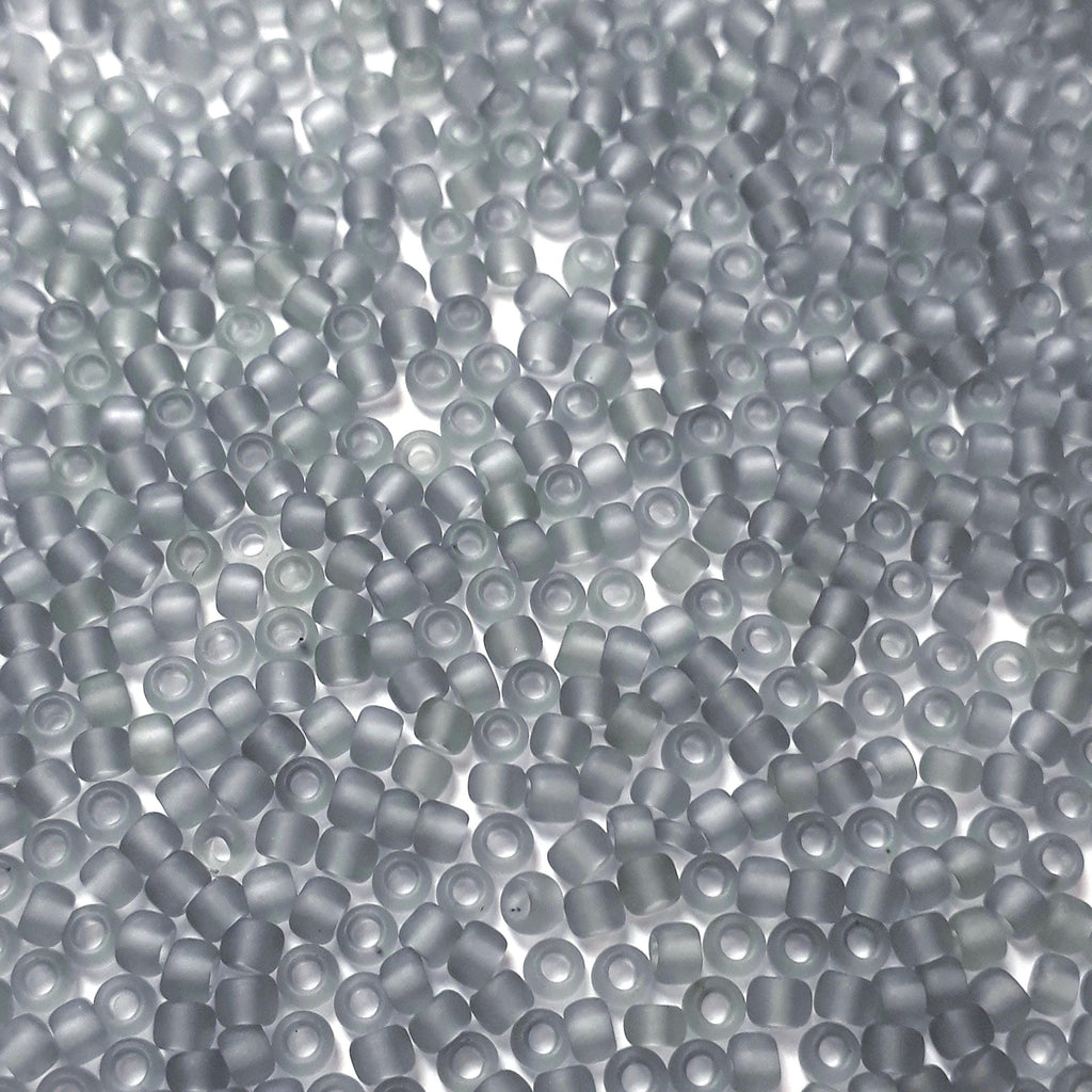 Transparent-Frosted Lt Grey TOHO Seed Glass 11/0 - 10g