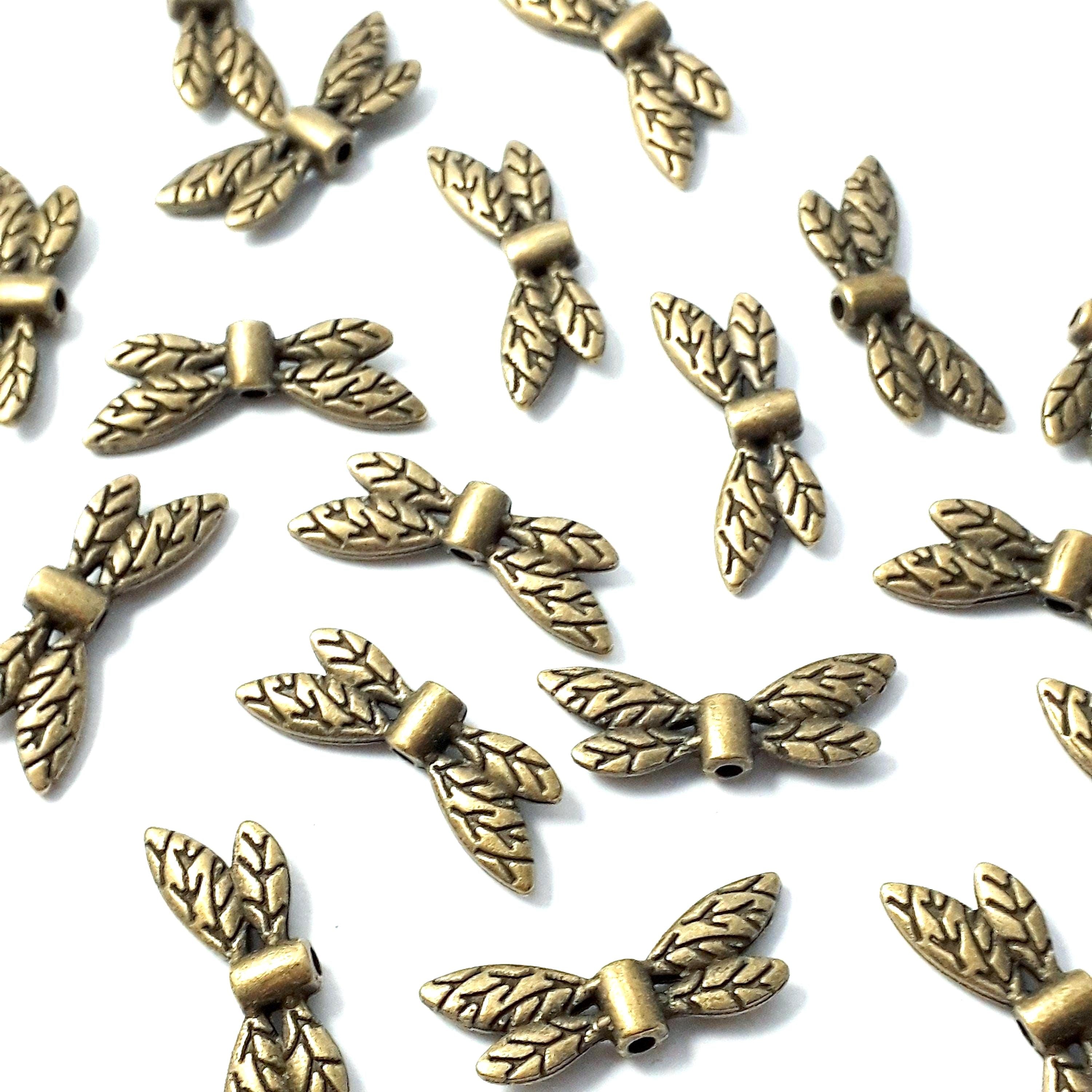 Dragonfly Antique Bronze 22x8mm - 10pcs