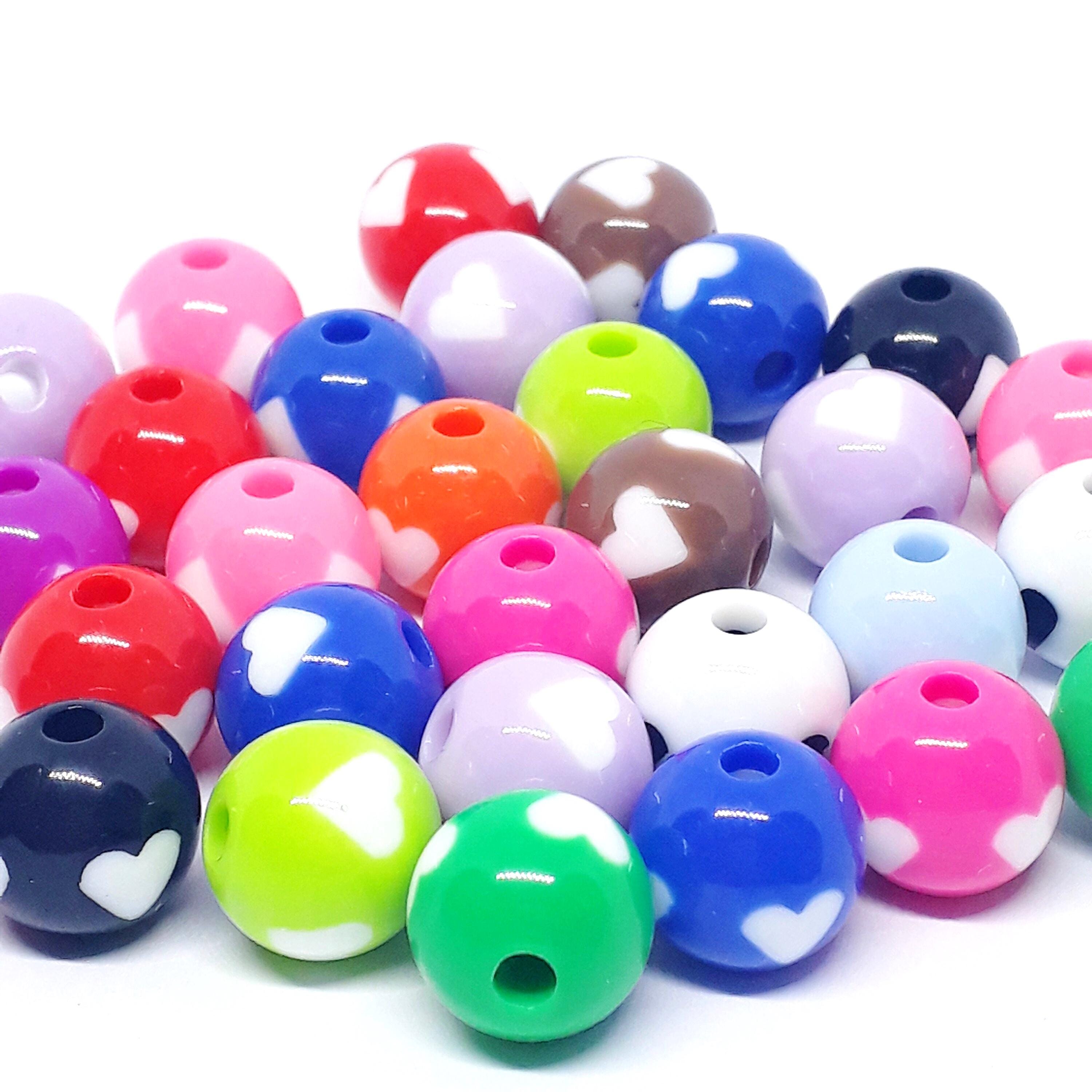 Acrylic Round Heart 12mm - 10pcs