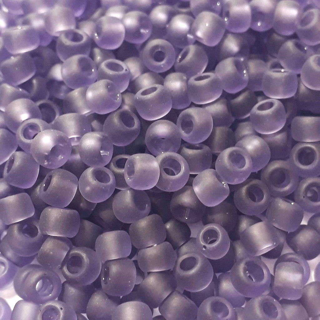 Transparent-Frosted Sugar Plum TOHO Seed Glass 6/0 - 10g