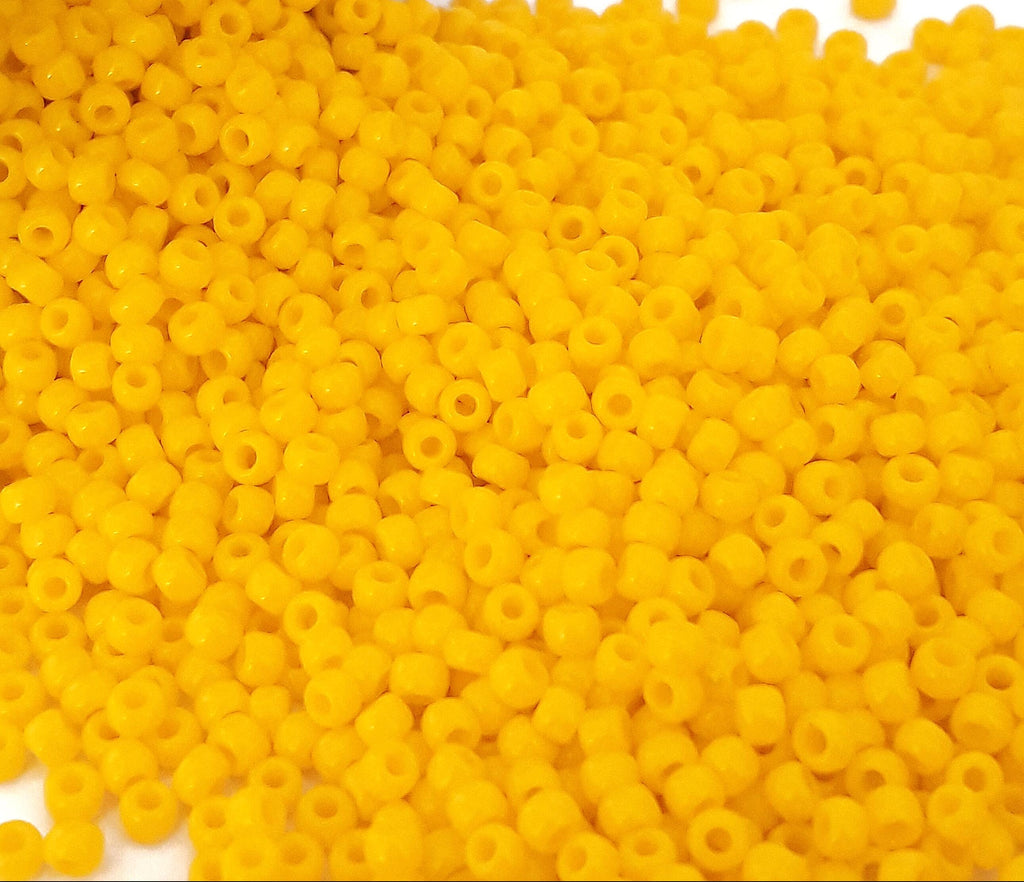 Opaque Sunshine Yellow TOHO Seed Glass 11/0 - 10g