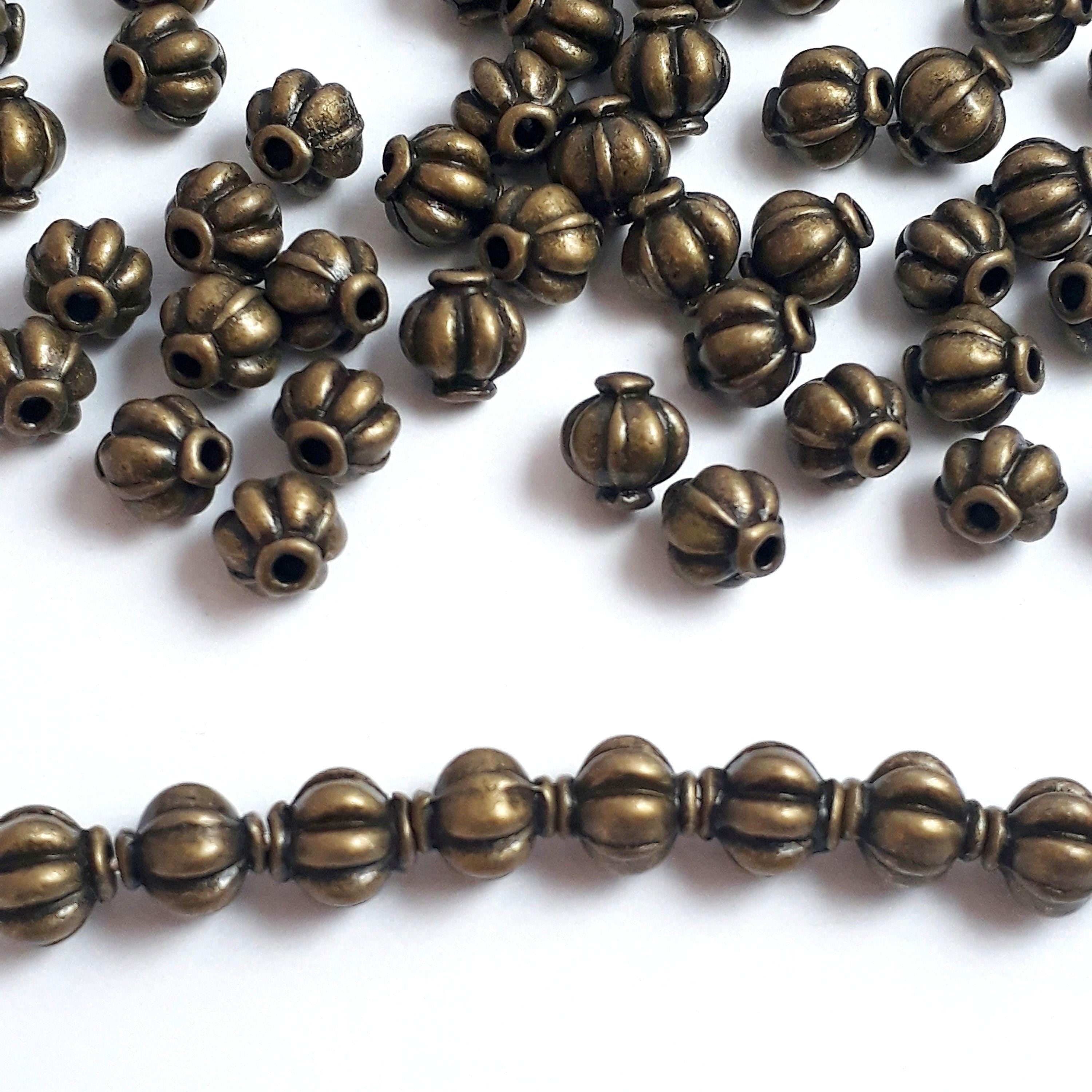 Antique Bronze Lantern 6mm - 50pcs