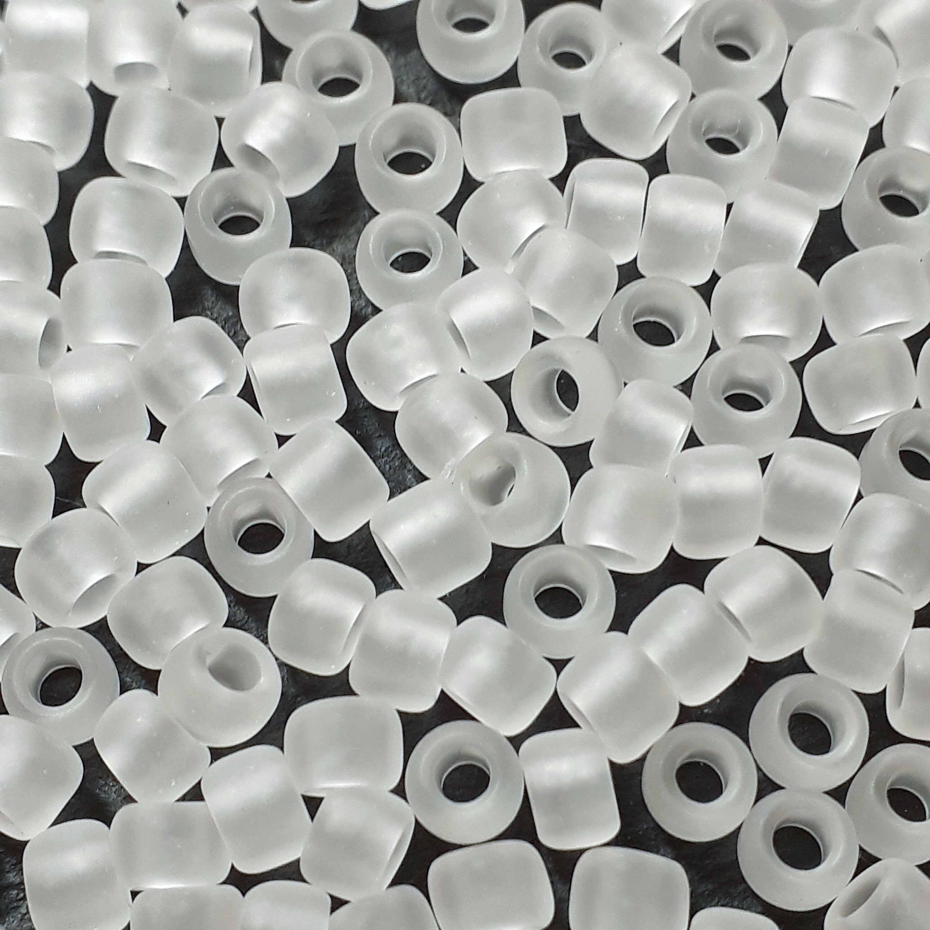 Transparent-Frosted Crystal TOHO Seed Glass 6/0 - 10g