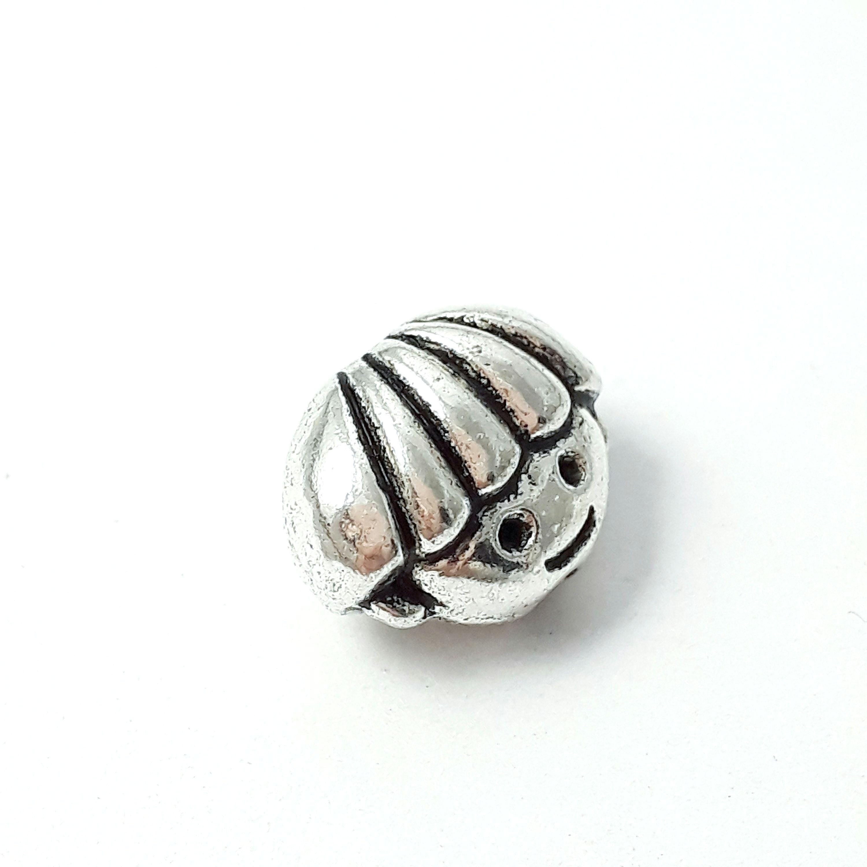 Boy Child Head Antique Silver 12x9mm - 6pcs