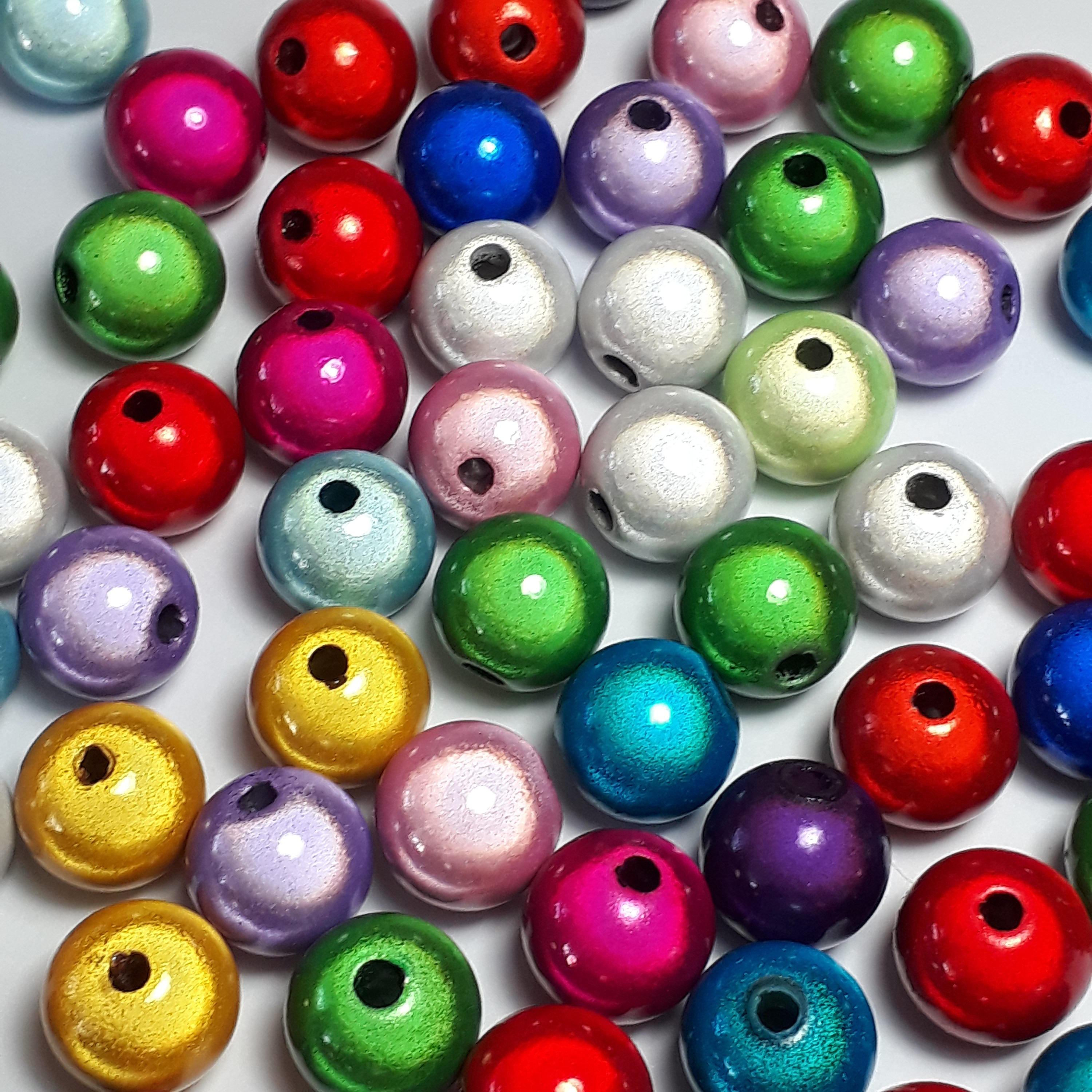 Miracle Resin Round Mixed Colour 10mm - 10pcs