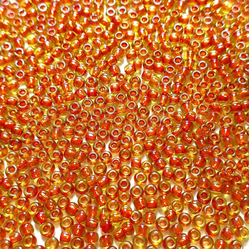 Jonquil / Hyacinth-Lined TOHO Seed Glass 11/0 - 10g