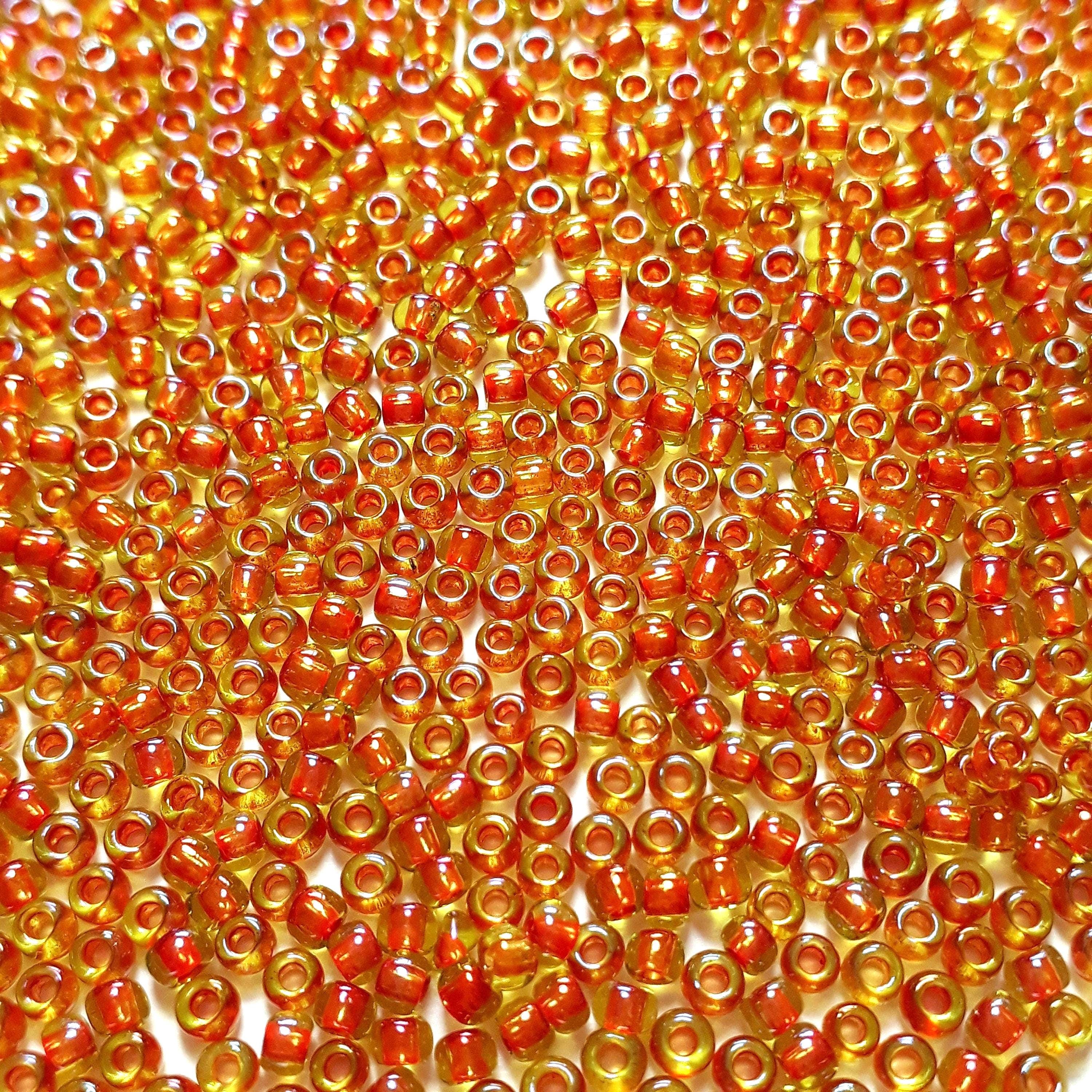 Jonquil / Hyacinth-Lined TOHO Seed Glass 11/0 - 10g