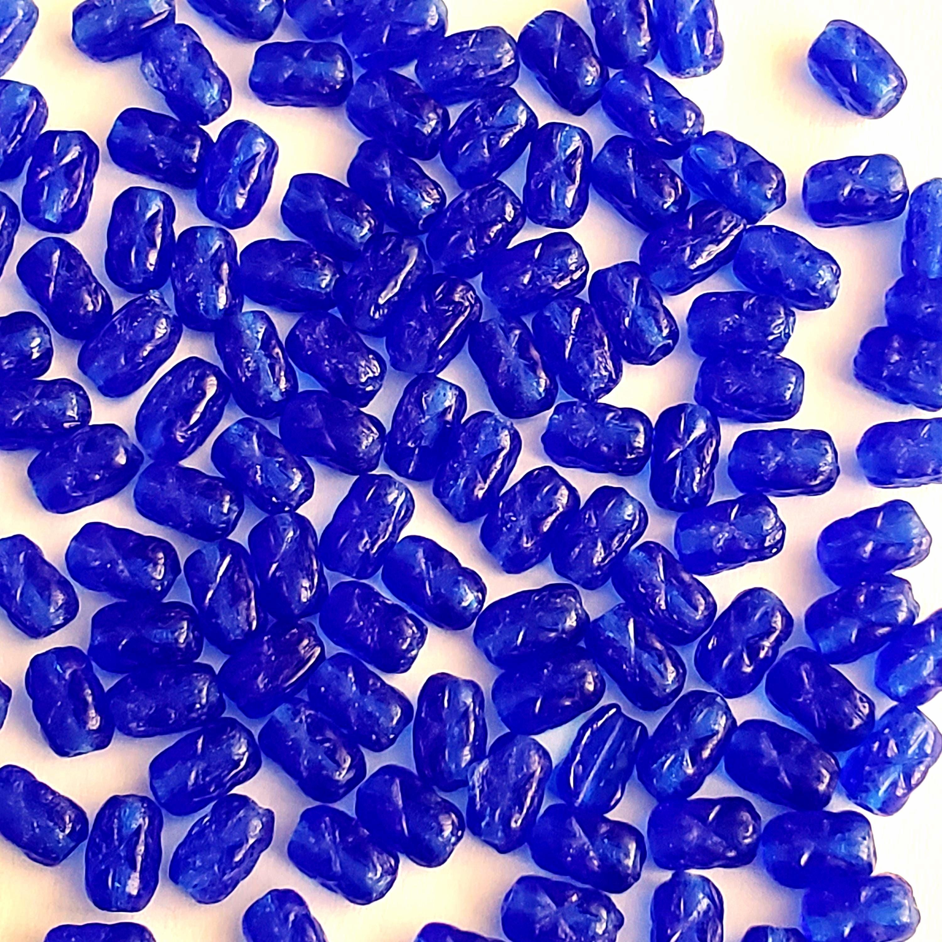 Blue Star Czech Glass Tube 6x4mm - 30pcs