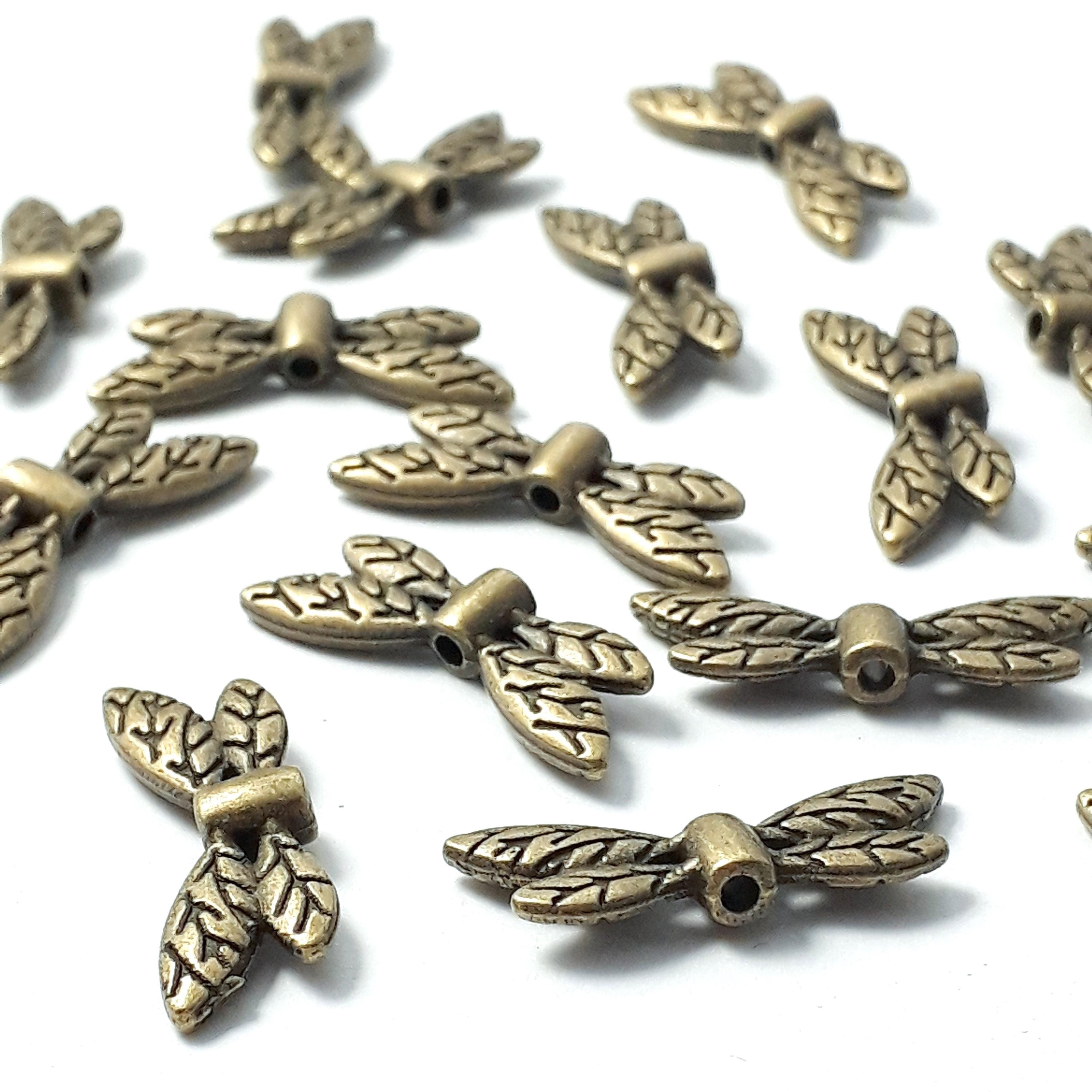 Dragonfly Antique Bronze 22x8mm - 10pcs