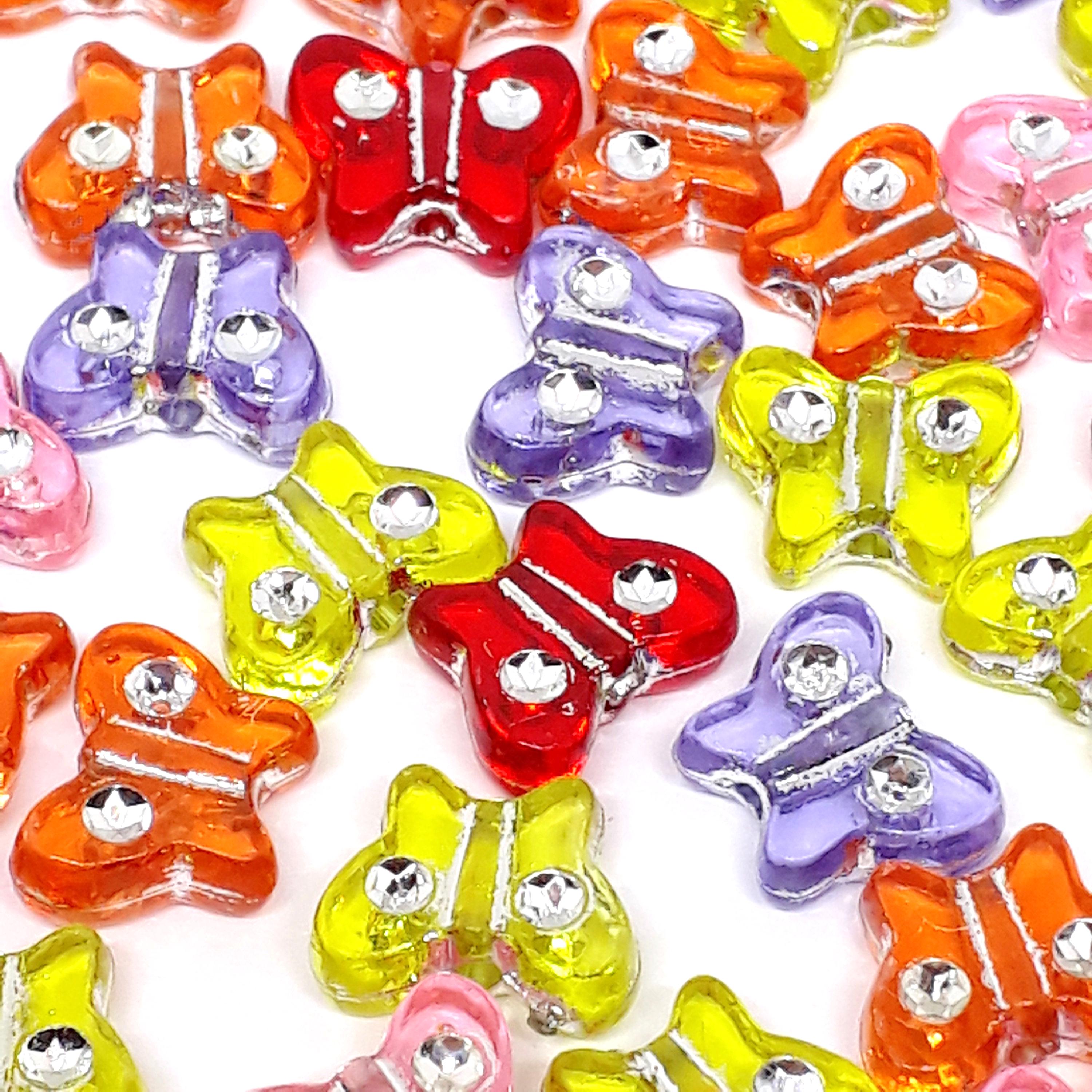 Butterfly Craft Acrylic 11x9mm - 50pcs