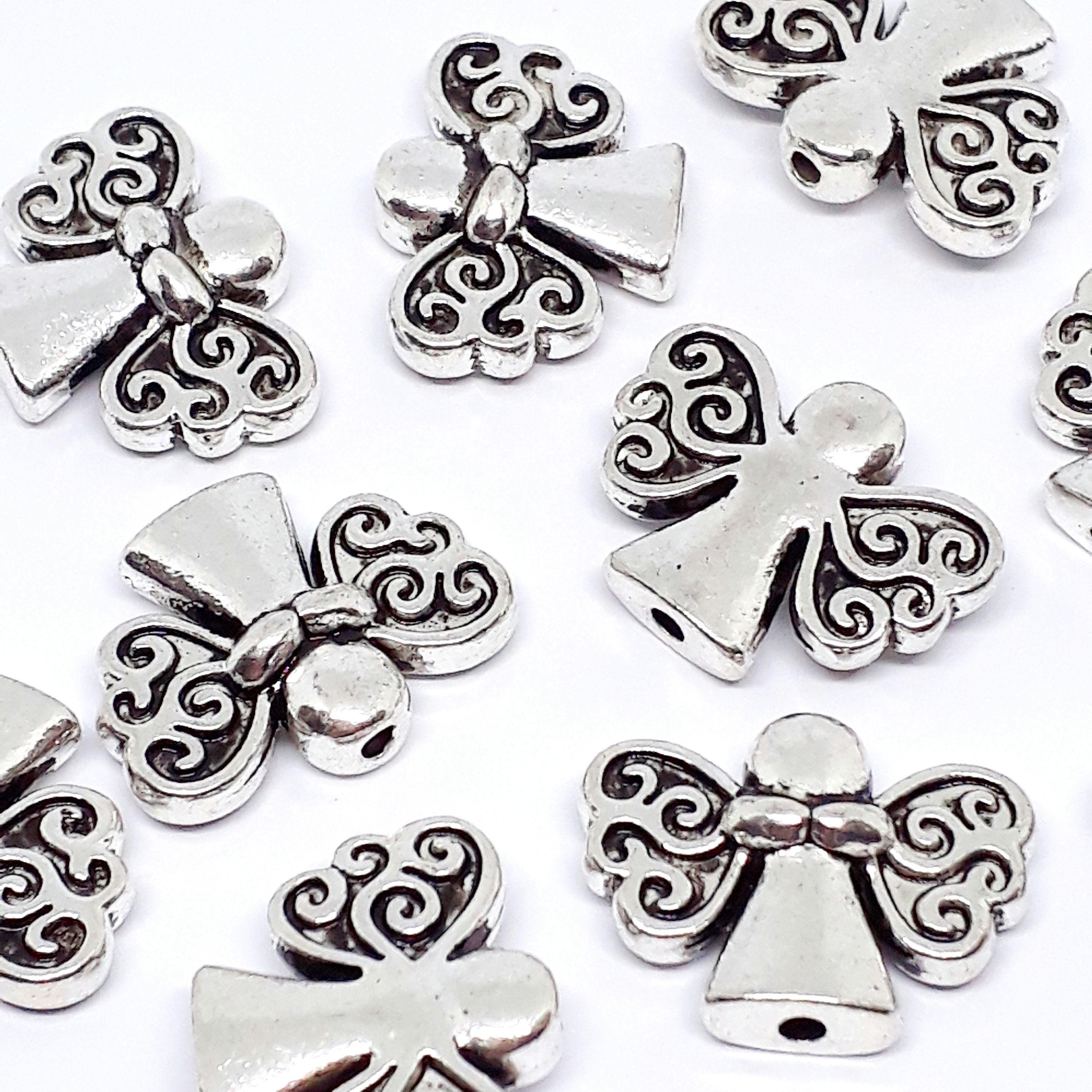 Angel Antique Silver 20x15mm - 20pcs