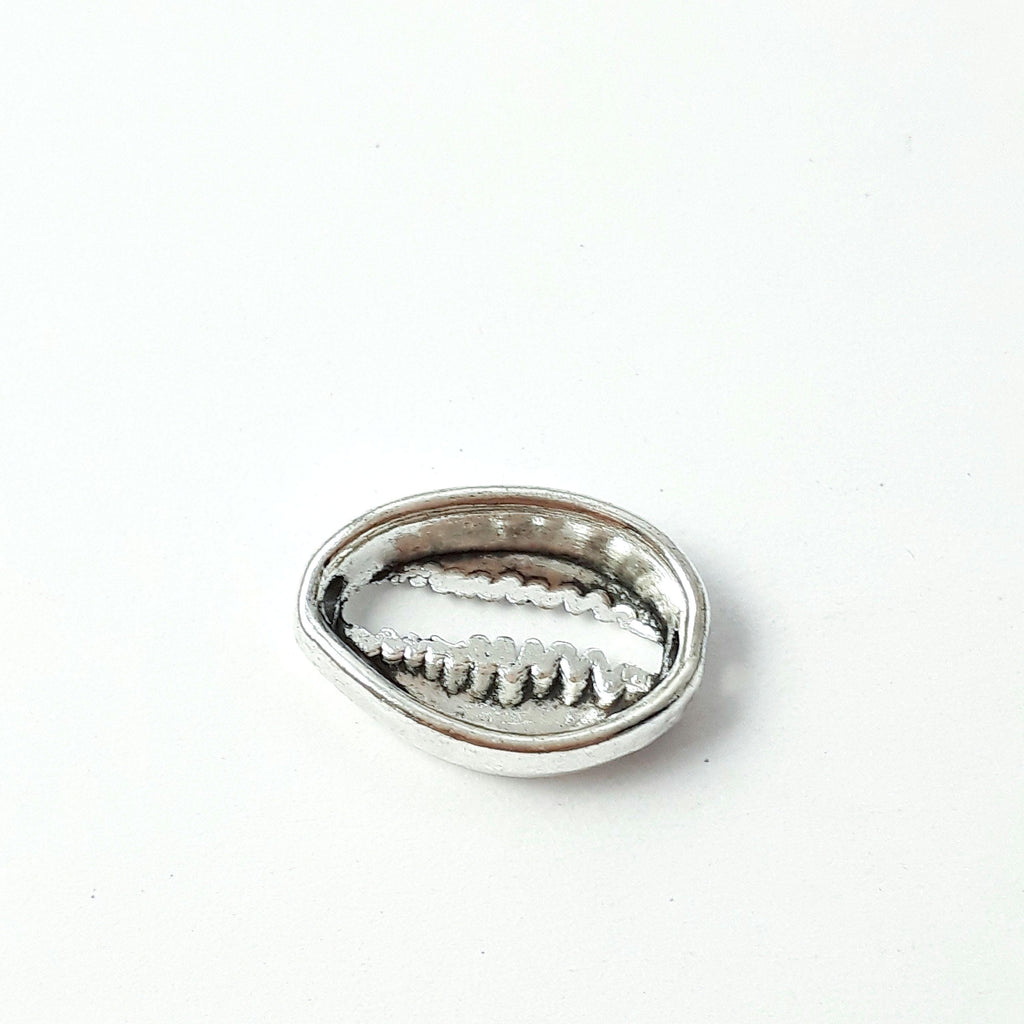 Seashell Antique Silver 15x11mm - 10pcs